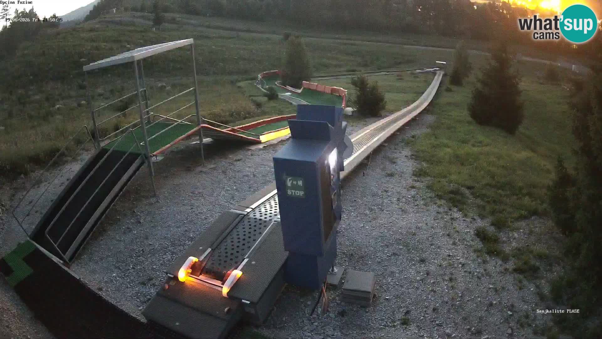 Live webcam Fužine toboggan run – Croatia