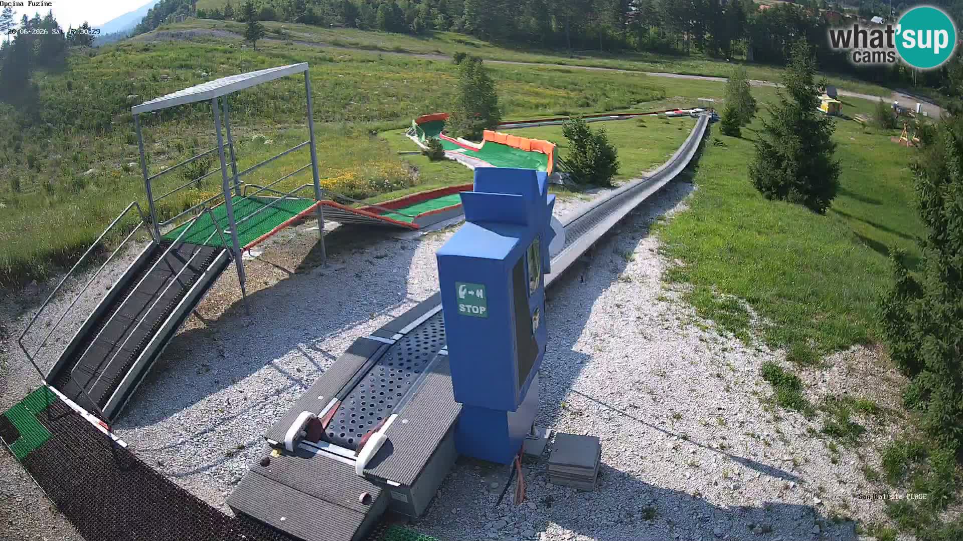 Live webcam Fužine toboggan run – Croatia