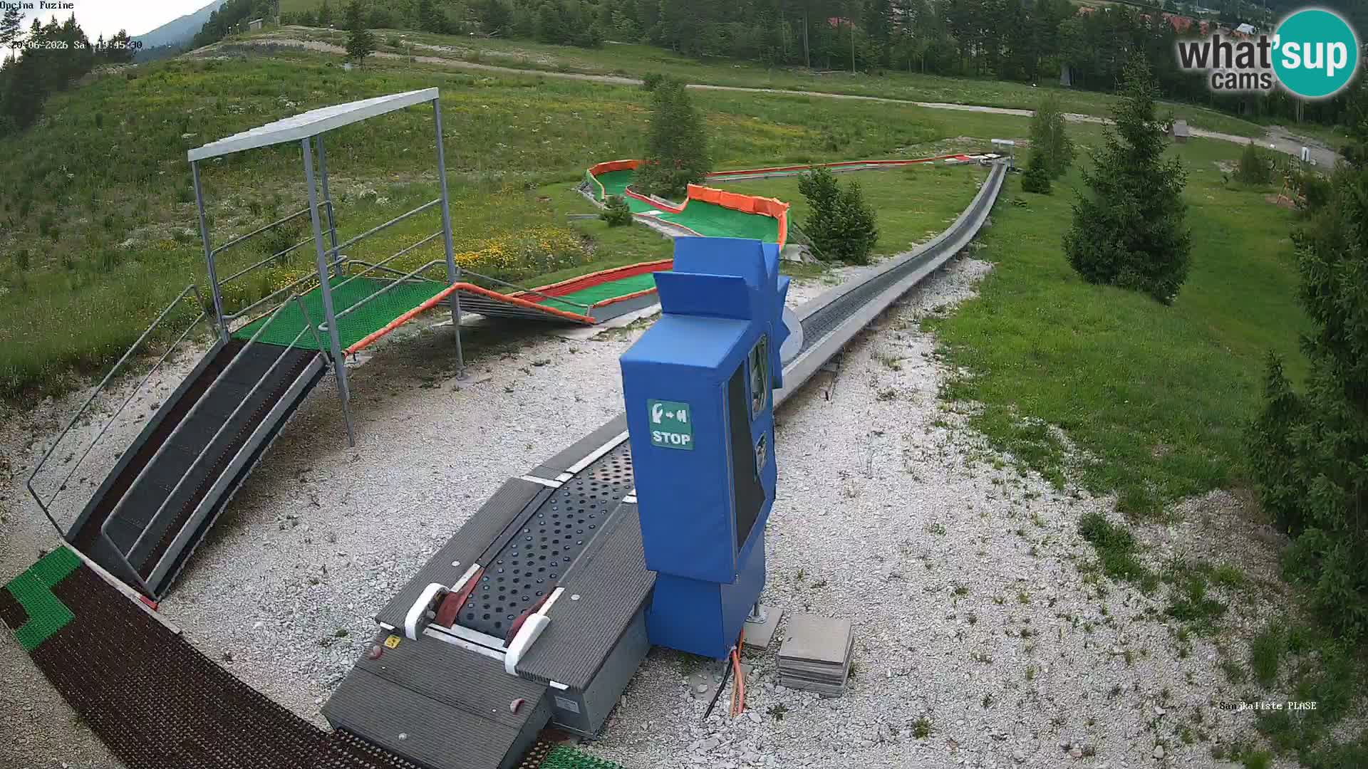 Live webcam Pista da slittino Fužine – Croazia