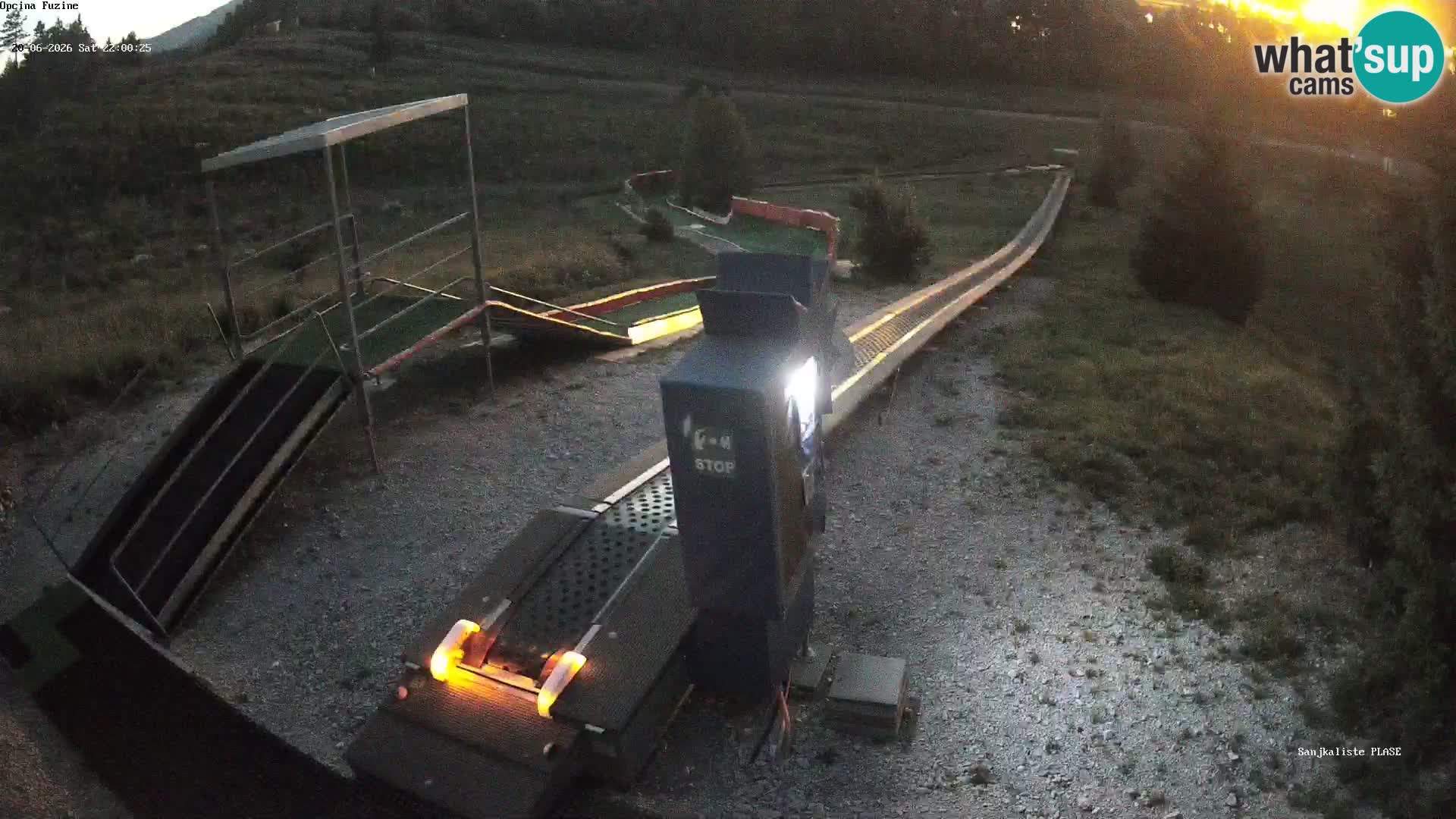 Live webcam Pista da slittino Fužine – Croazia