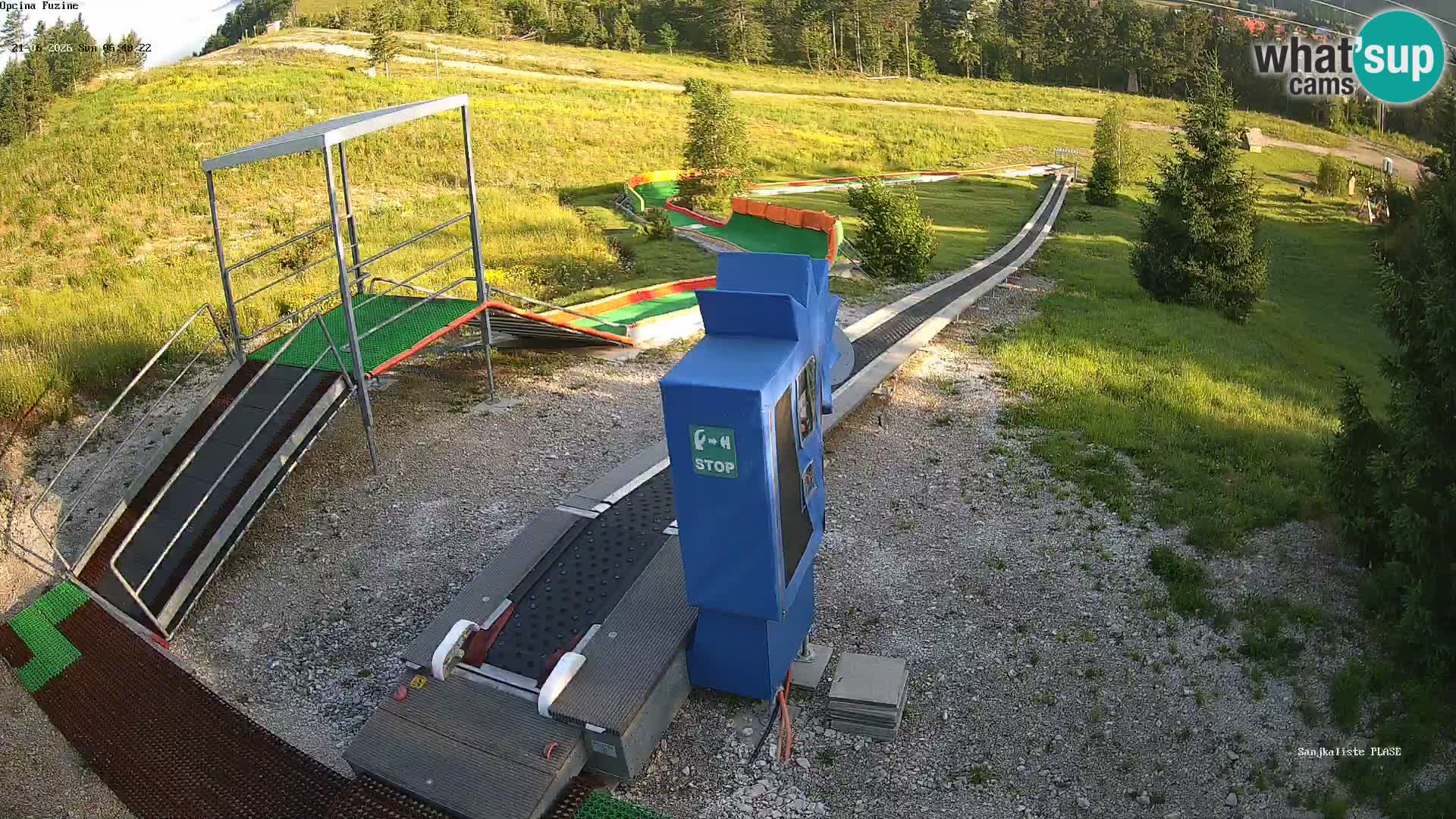 Live webcam Fužine toboggan run – Croatia