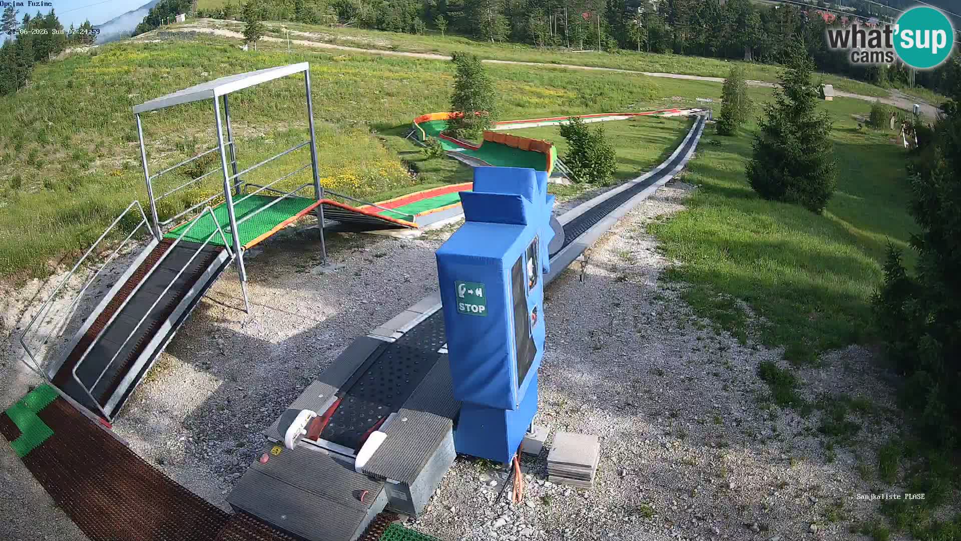Live webcam Pista da slittino Fužine – Croazia