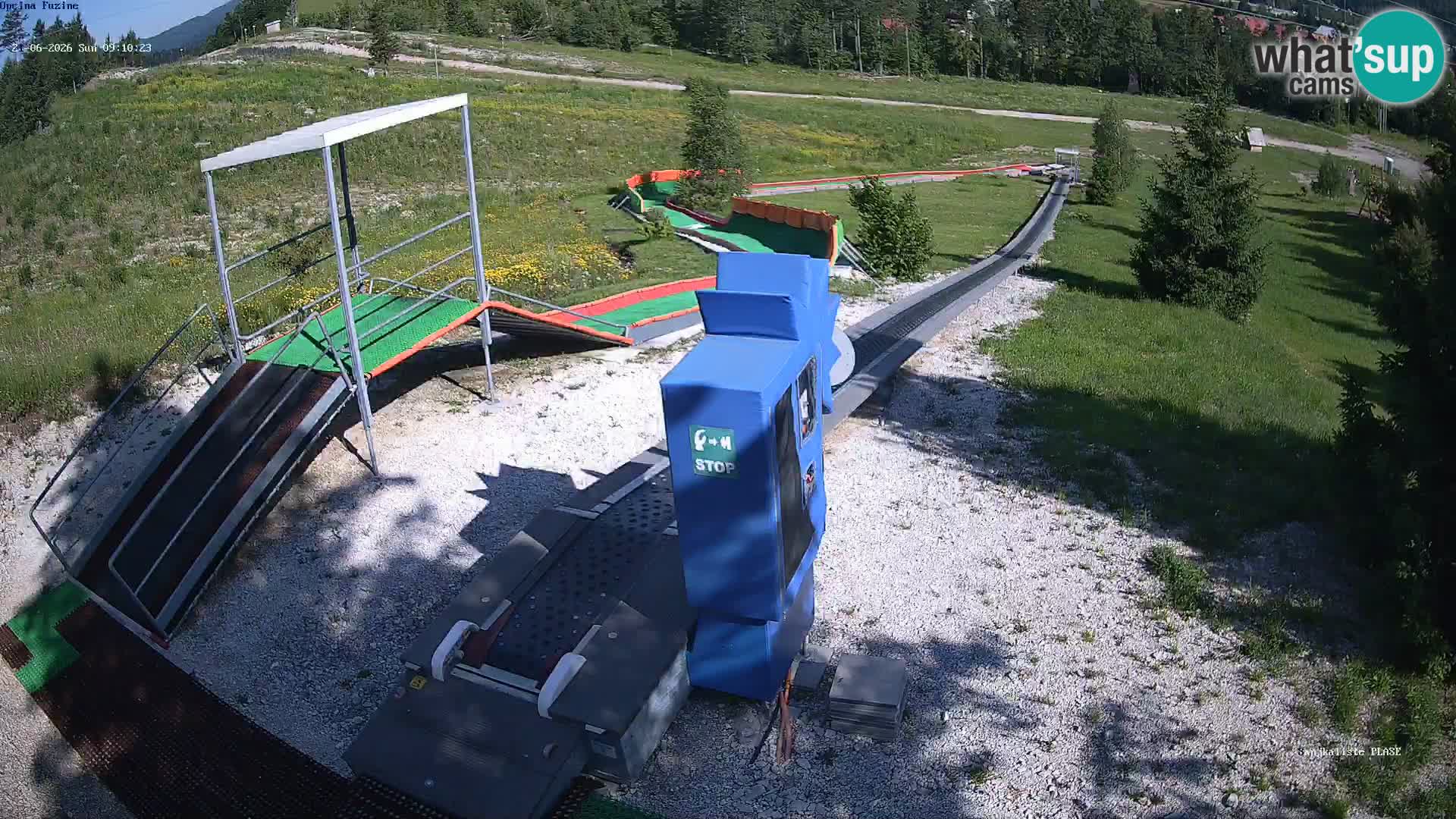 Live webcam Fužine toboggan run – Croatia