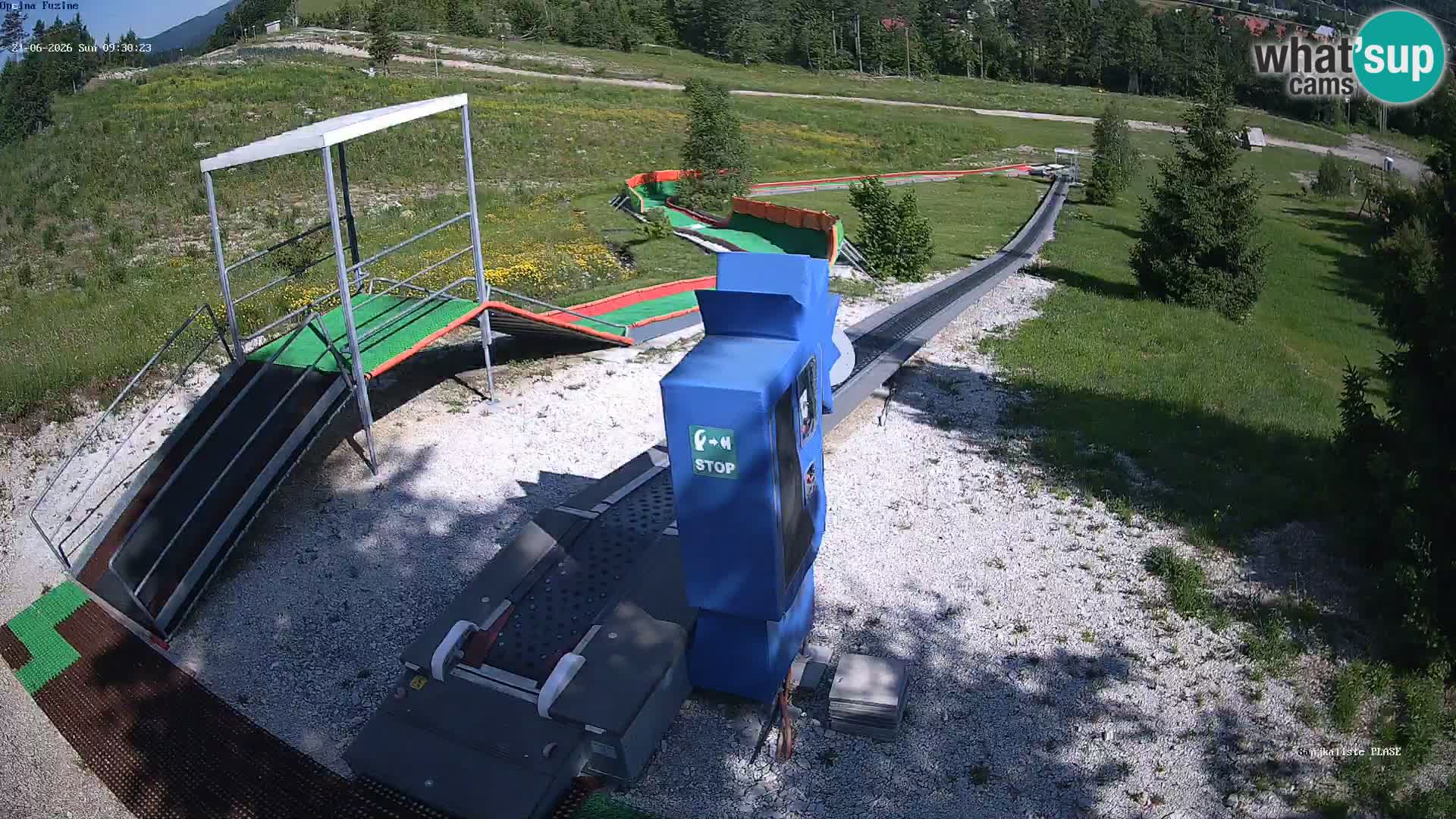 Live webcam Fužine toboggan run – Croatia
