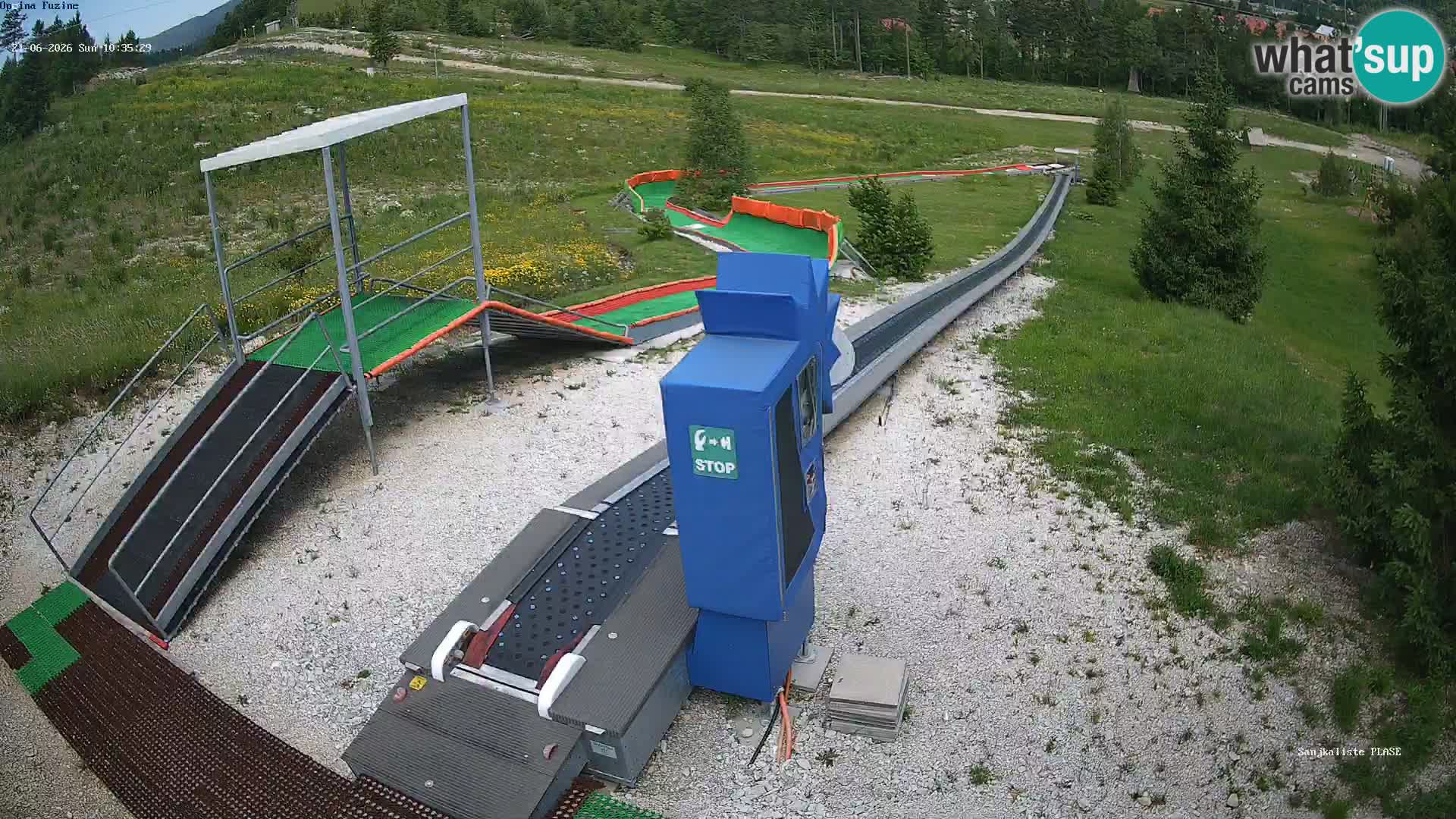 Live webcam Fužine toboggan run – Croatia
