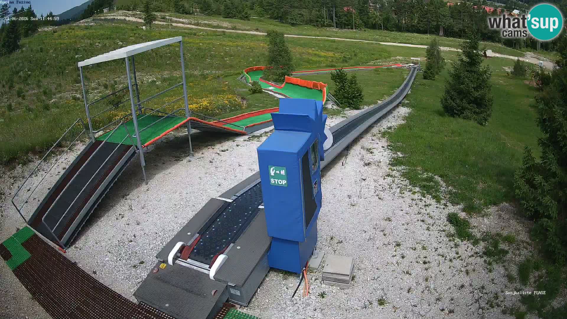 Live webcam Fužine toboggan run – Croatia