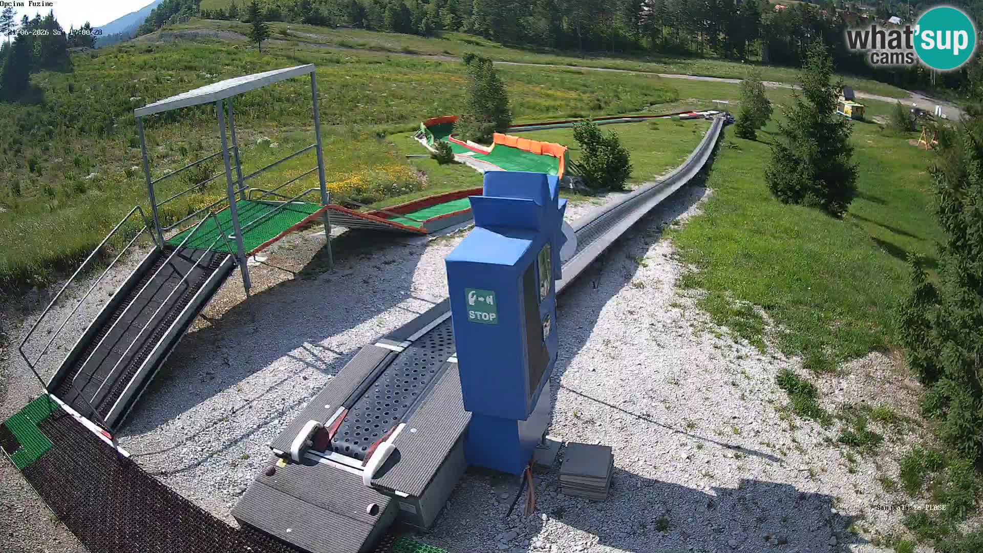 Live webcam Fužine toboggan run – Croatia