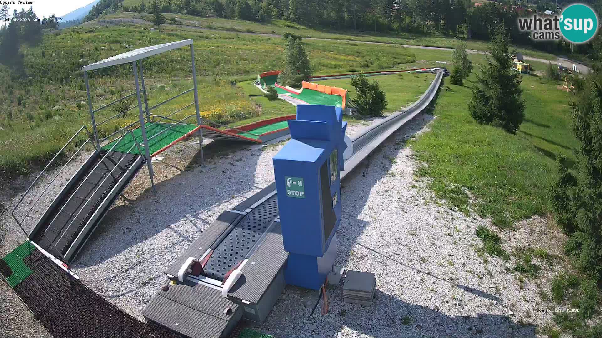 Live webcam Pista da slittino Fužine – Croazia