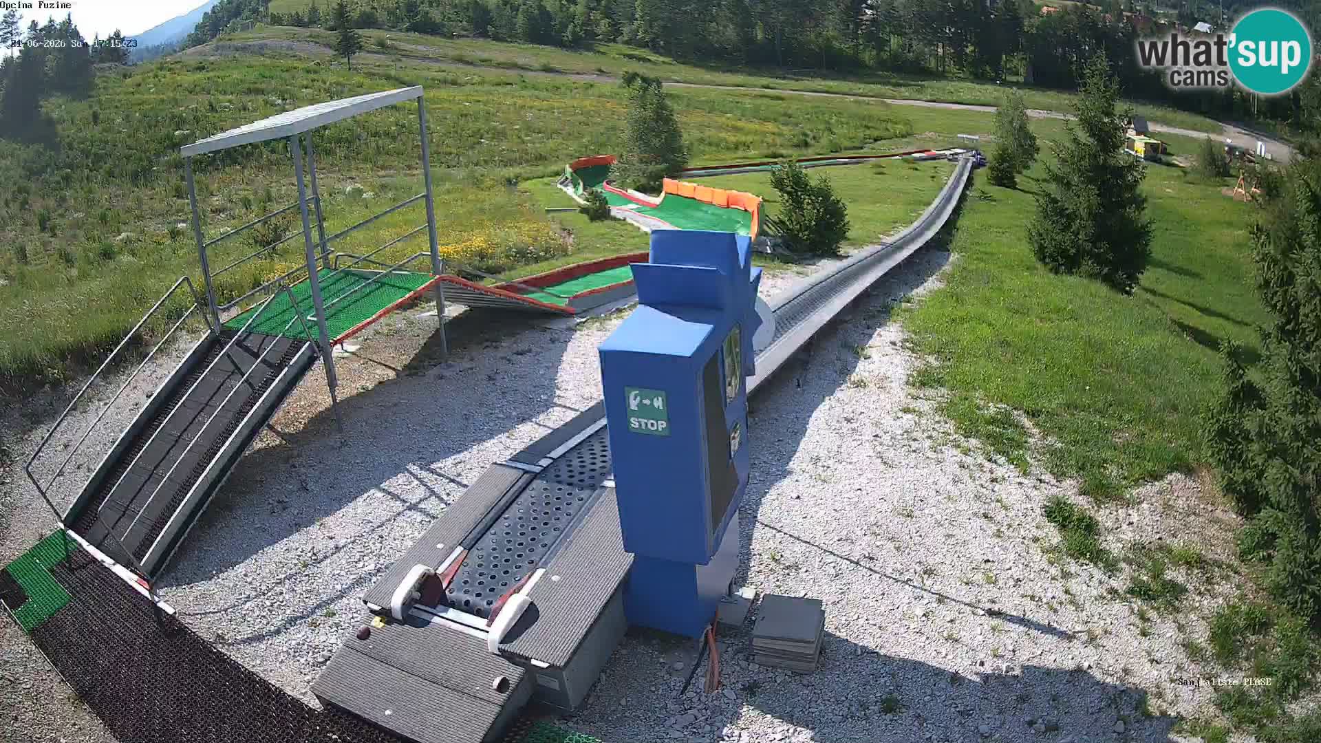 Live webcam Pista da slittino Fužine – Croazia