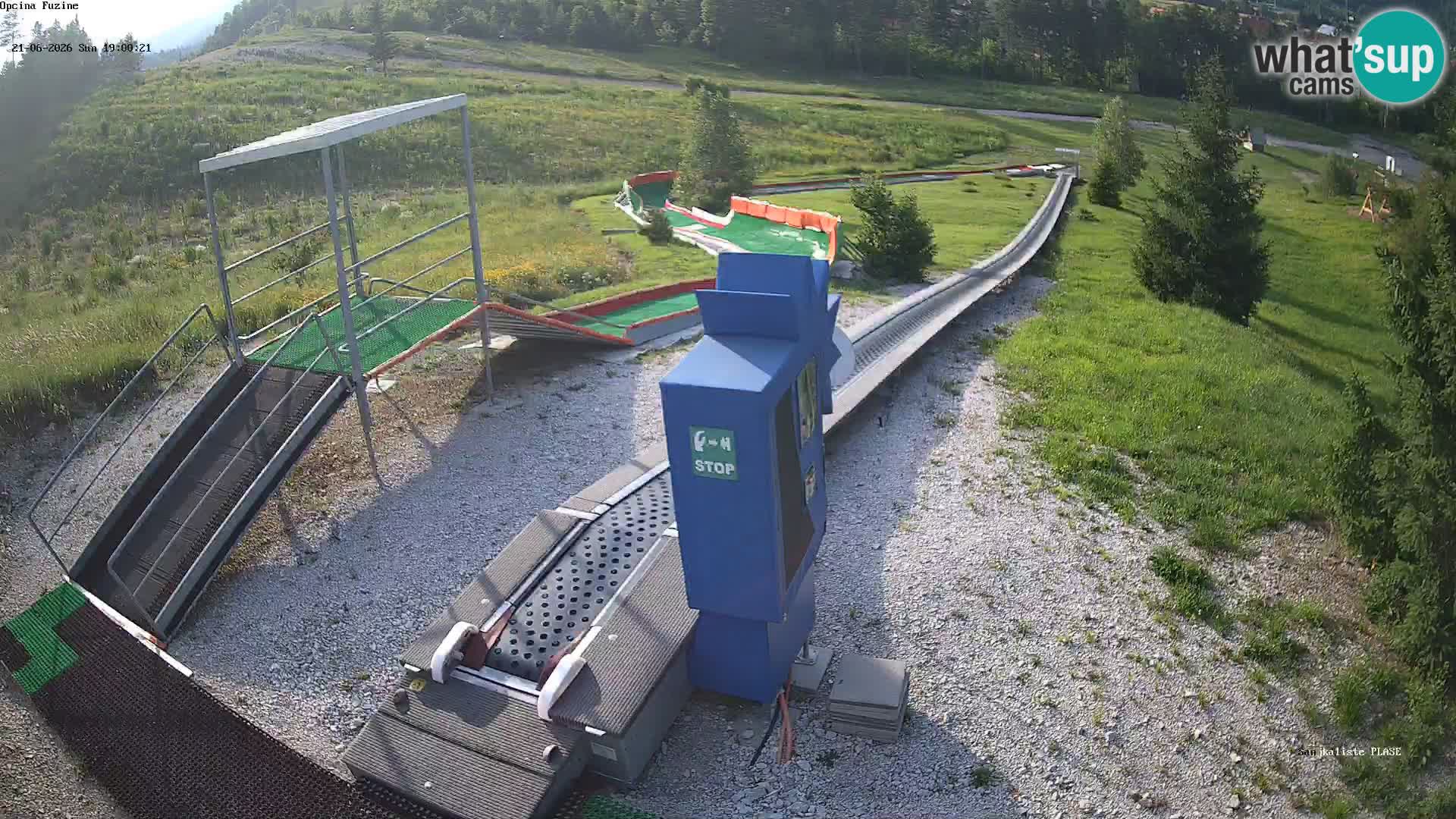 Webcam en direct Piste de luge de Fužine – Croatie