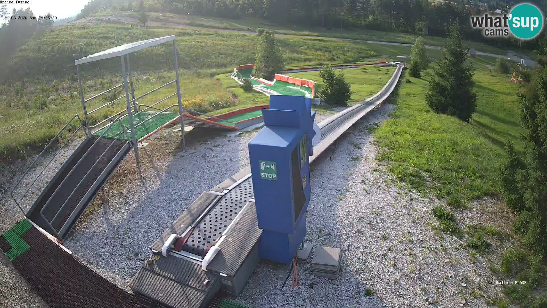 Live webcam Fužine toboggan run – Croatia