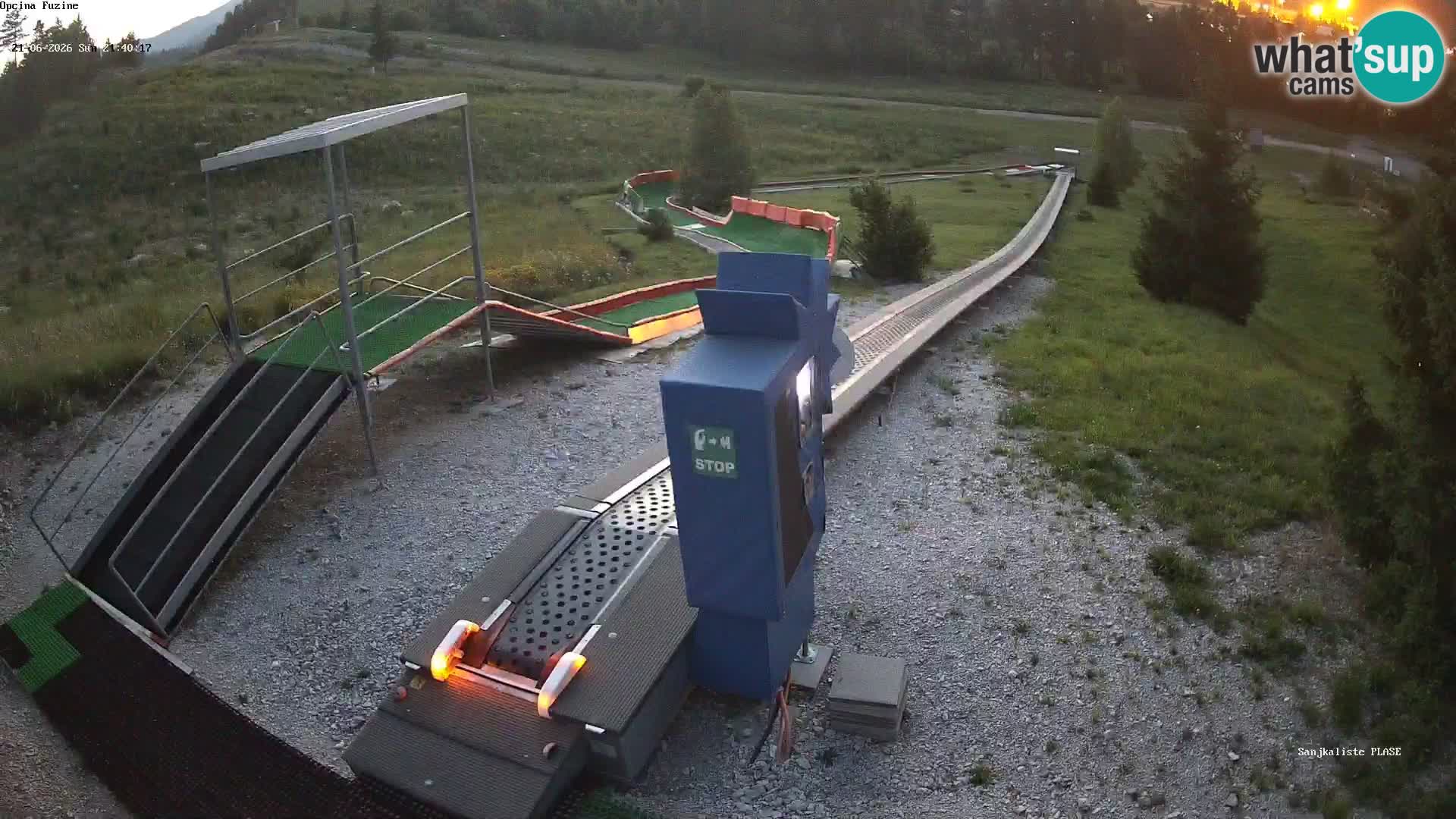 Webcam en direct Piste de luge de Fužine – Croatie