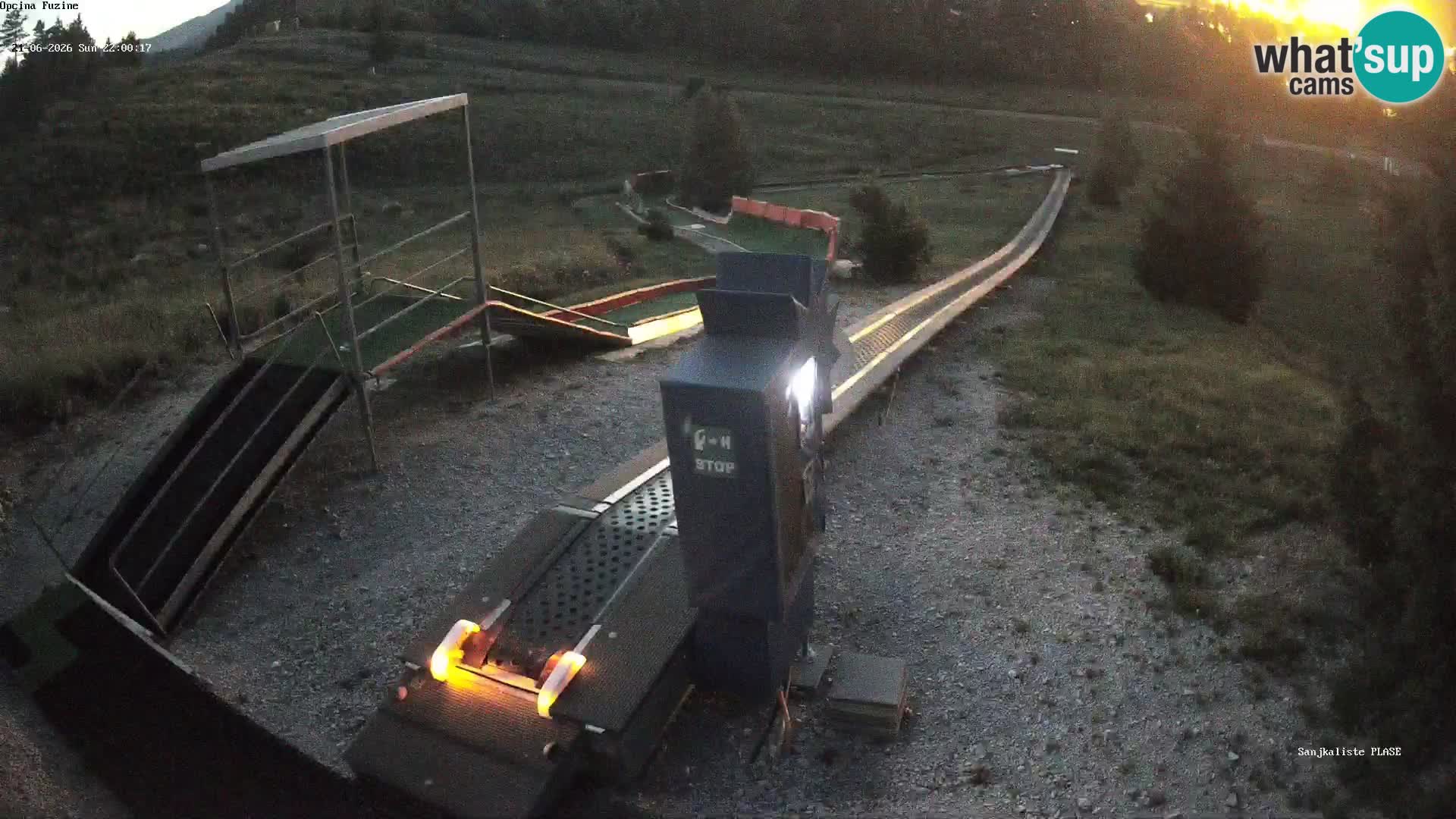 Live webcam Pista da slittino Fužine – Croazia