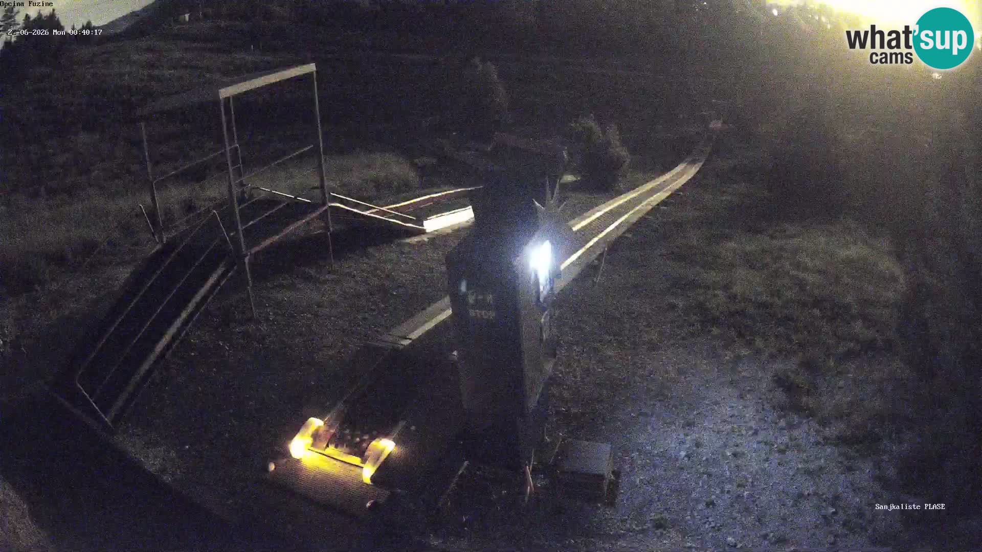Live webcam Pista da slittino Fužine – Croazia
