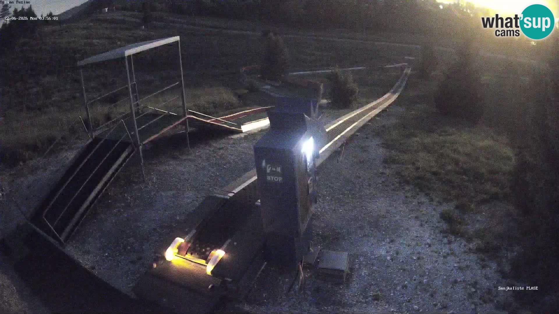 Live webcam Fužine toboggan run – Croatia