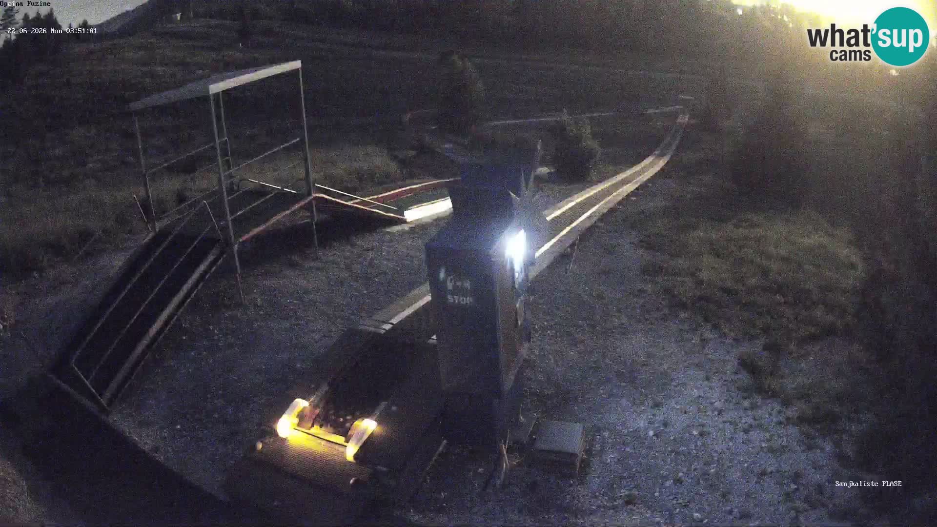 Webcam en direct Piste de luge de Fužine – Croatie