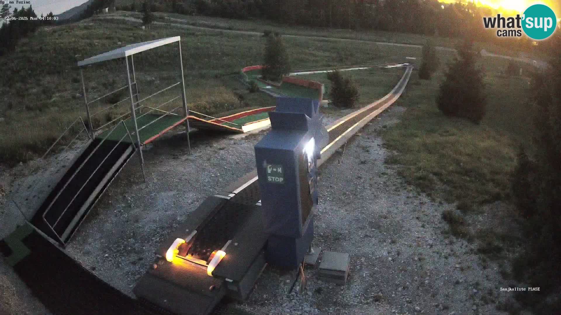 Live webcam Fužine toboggan run – Croatia
