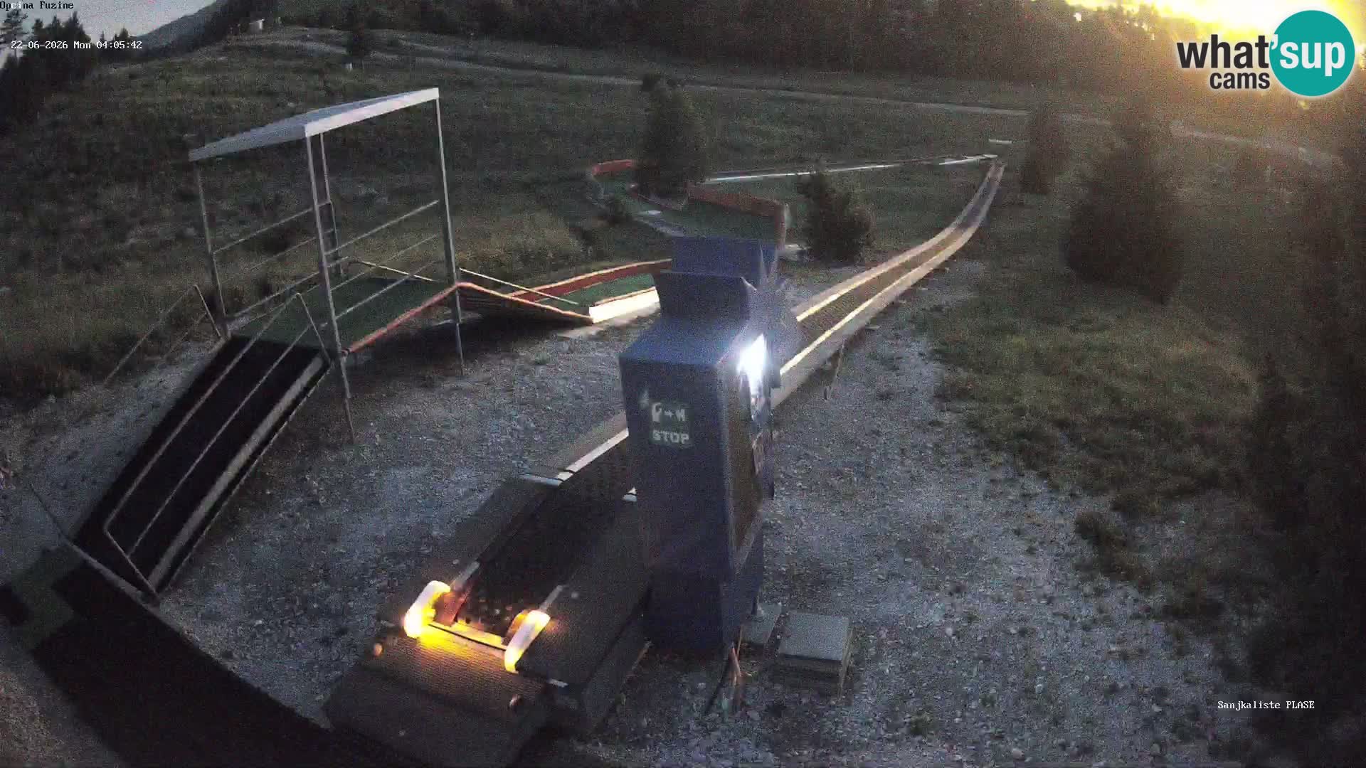 Live webcam Fužine toboggan run – Croatia