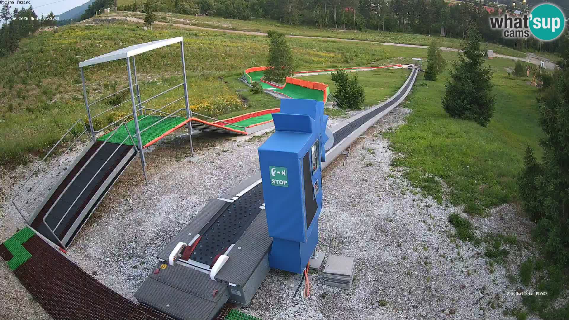 Live webcam Fužine toboggan run – Croatia