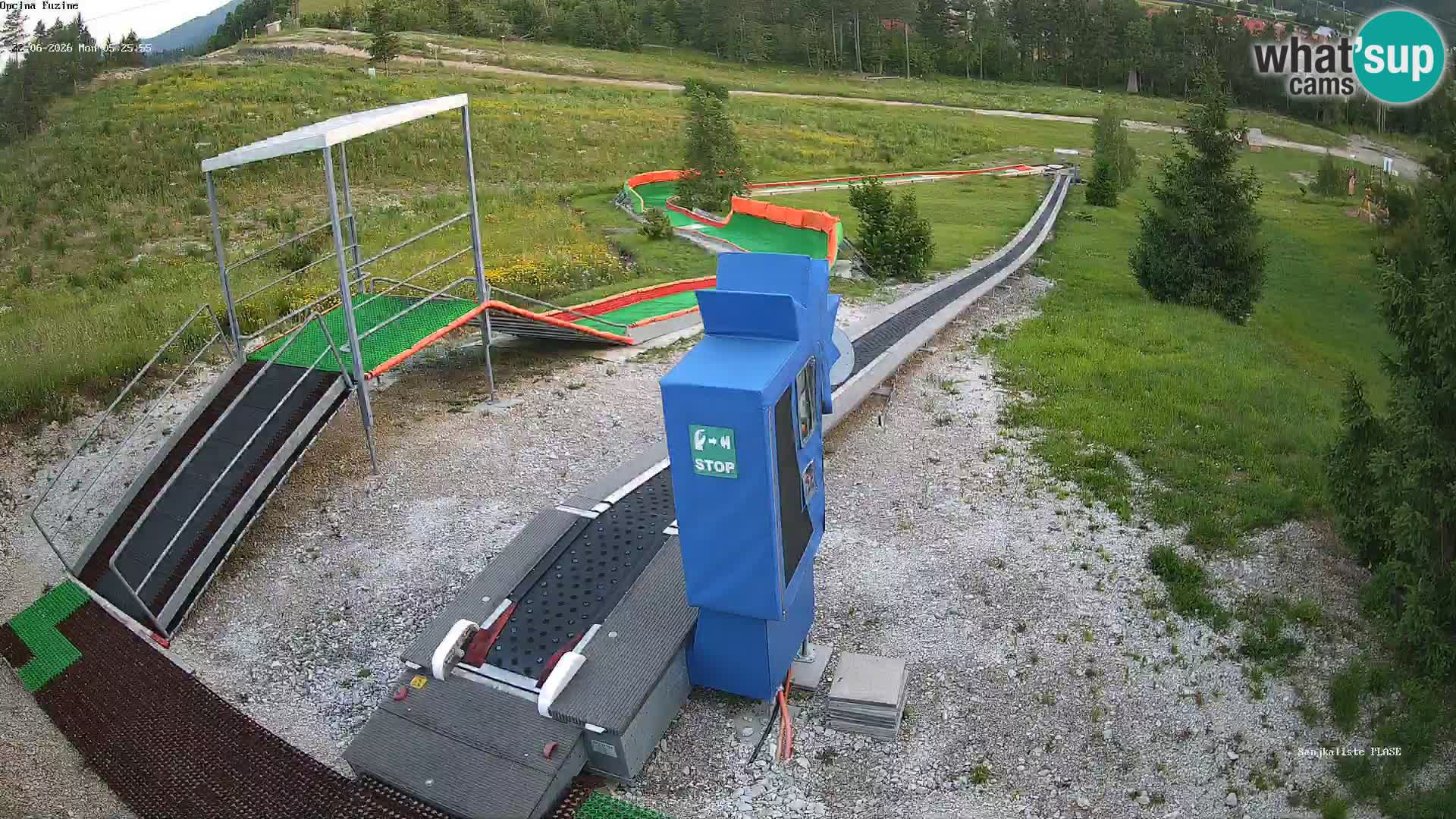 Live webcam Fužine toboggan run – Croatia
