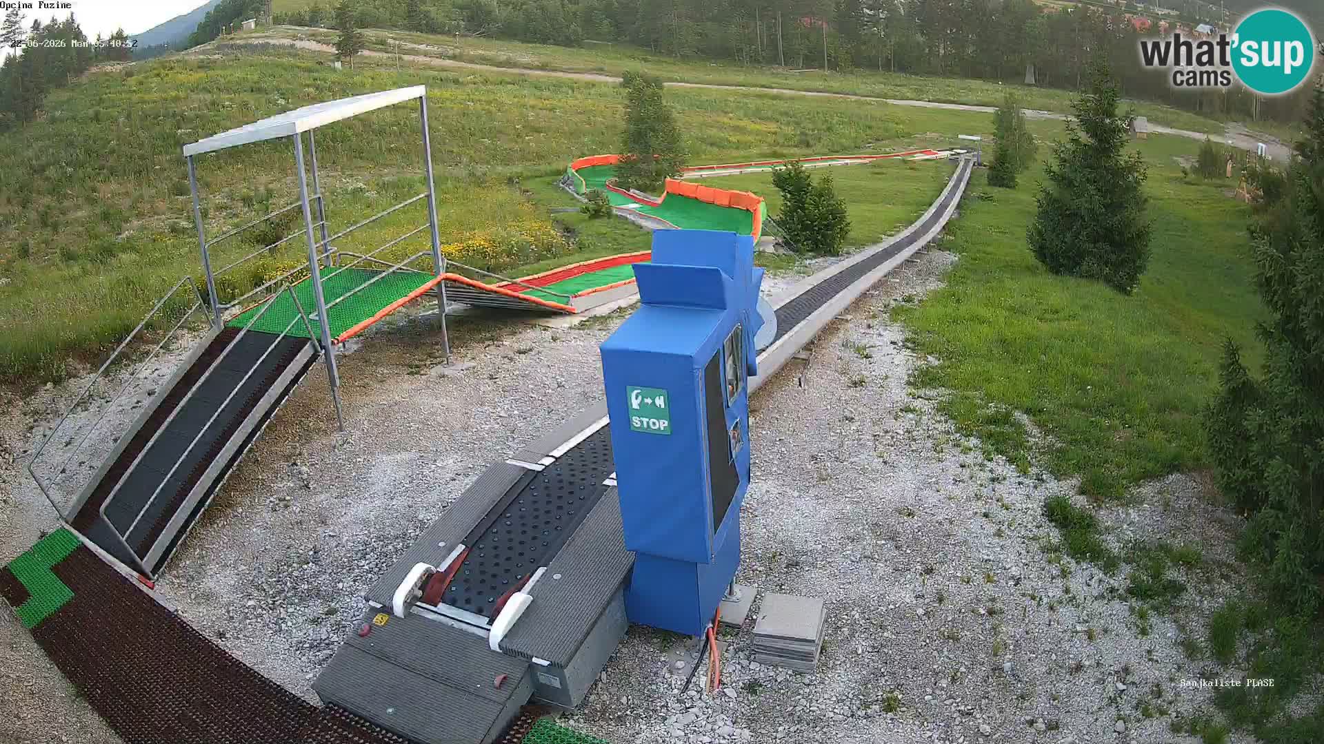 Live webcam Fužine toboggan run – Croatia