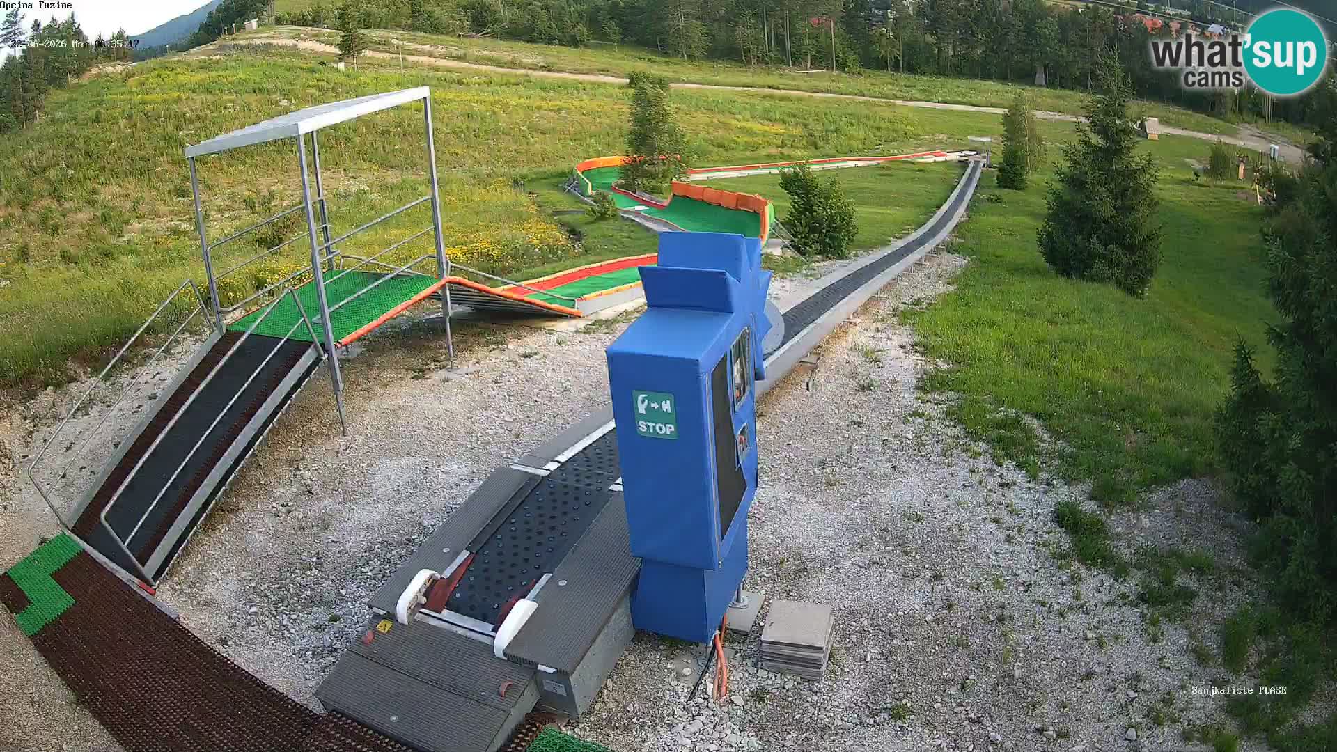 Live webcam Fužine toboggan run – Croatia