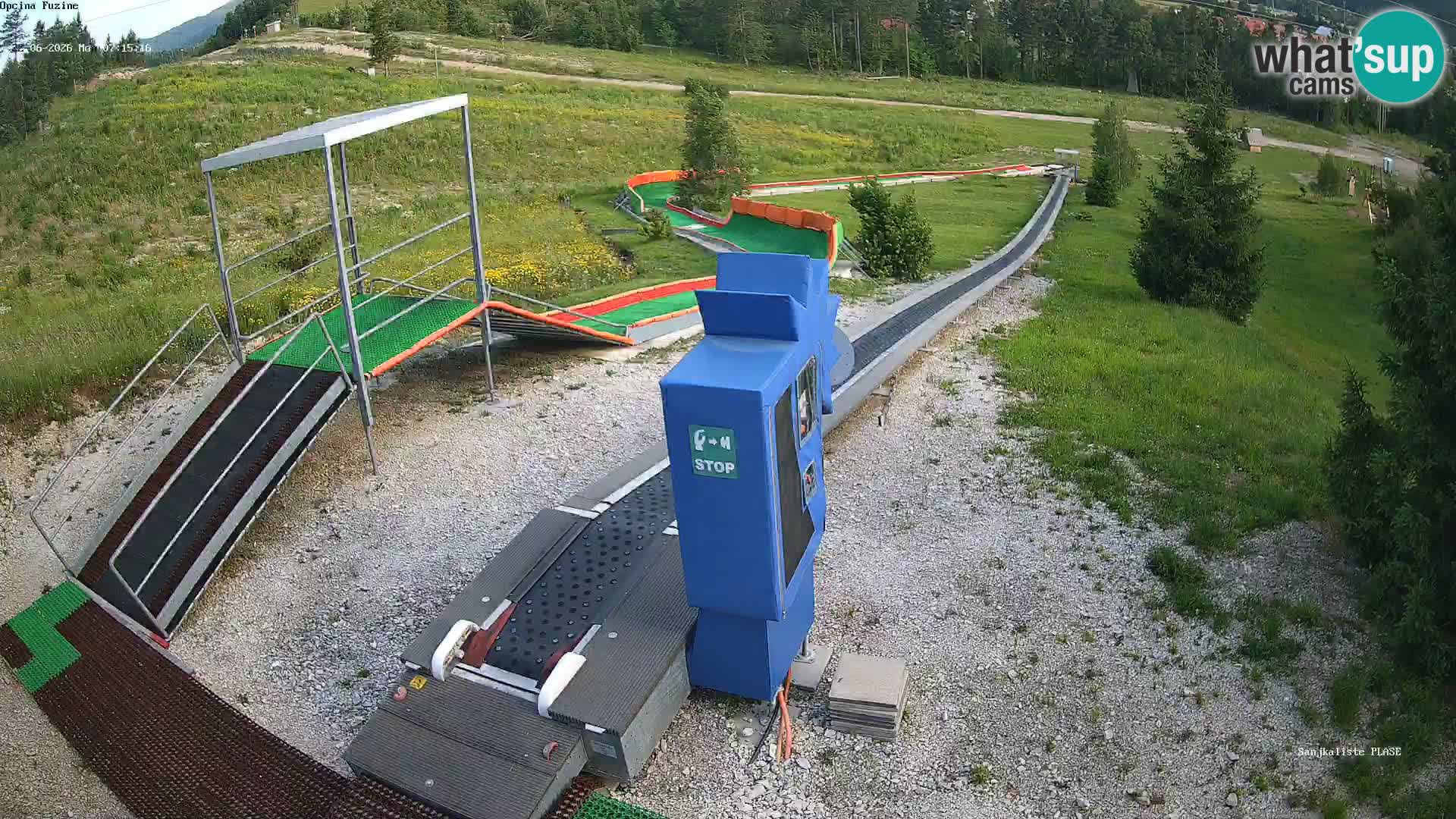 Live webcam Fužine toboggan run – Croatia