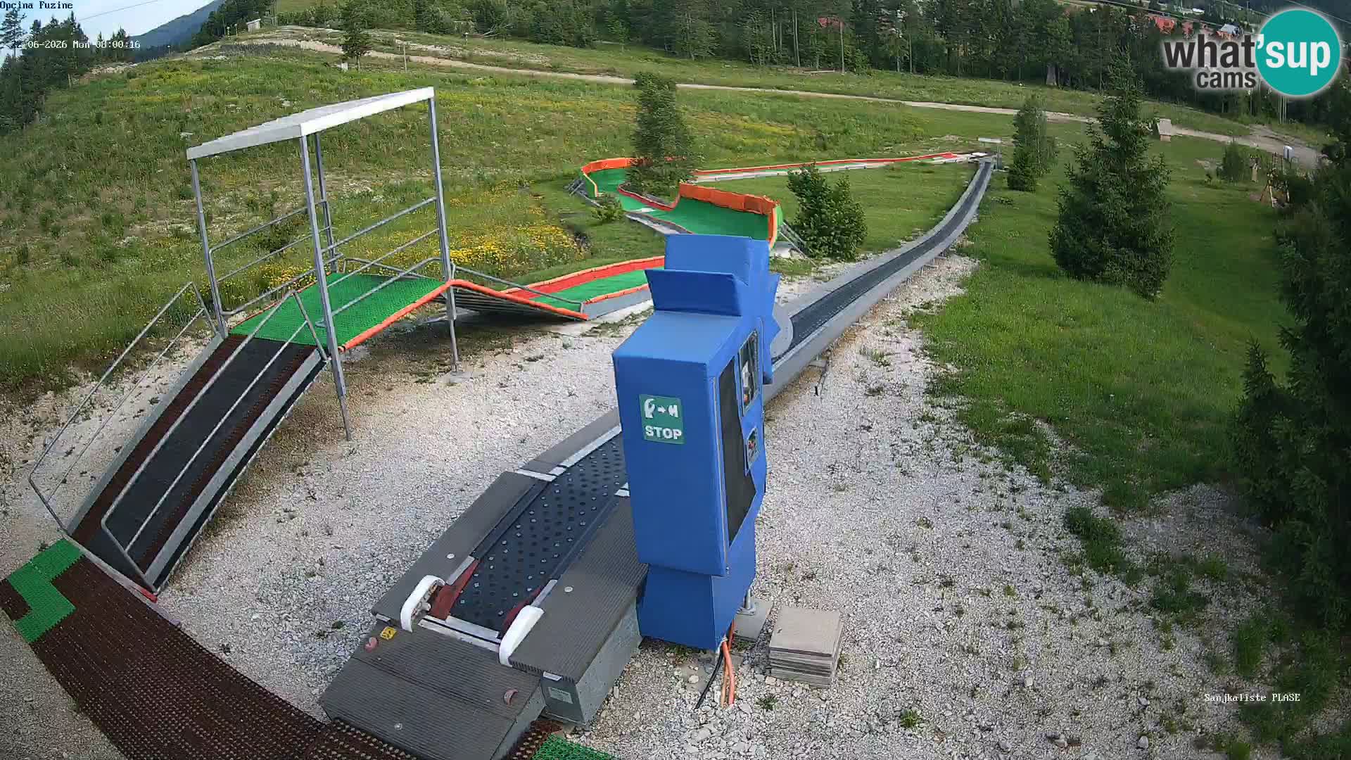 Live webcam Fužine toboggan run – Croatia
