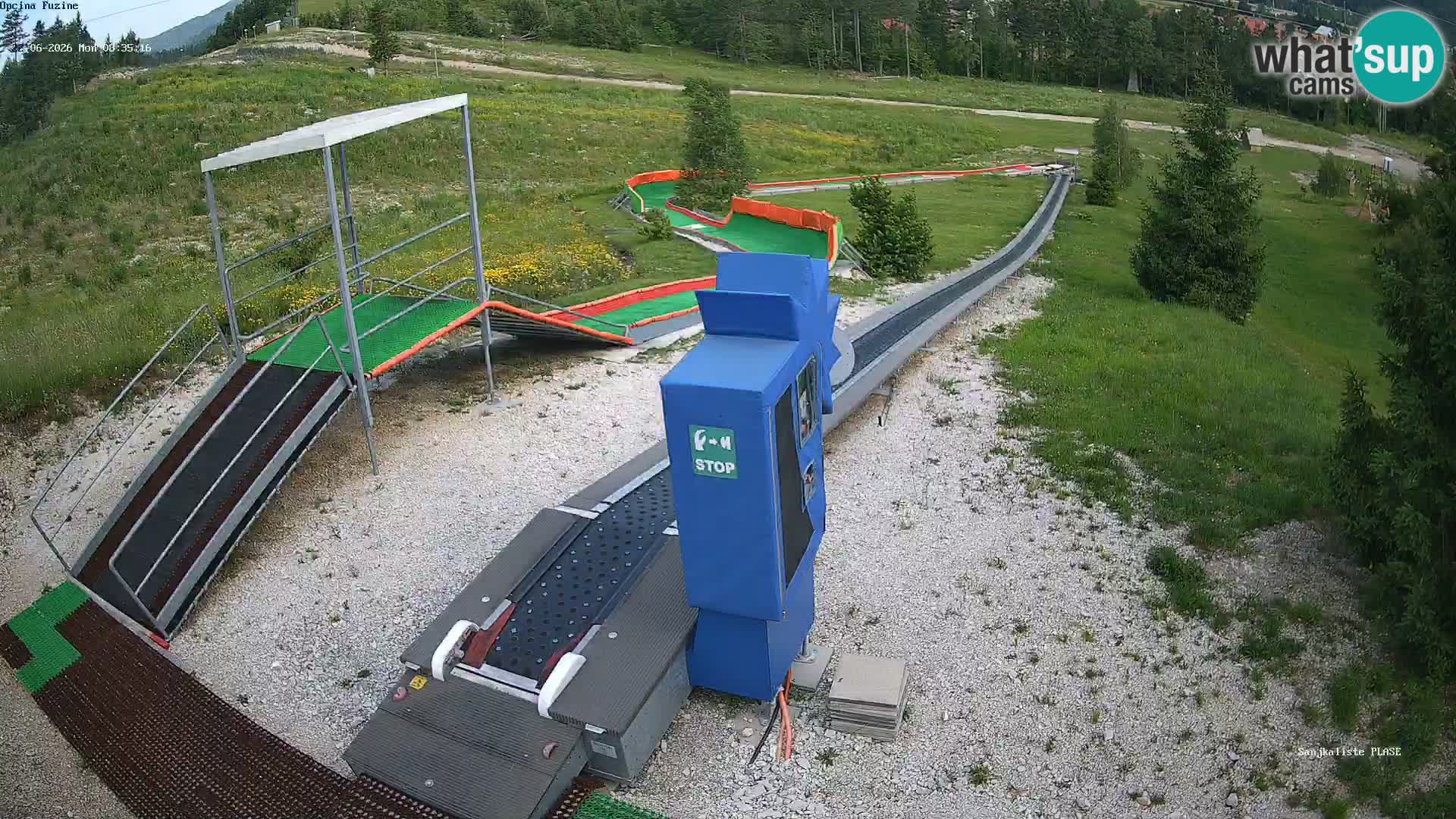 Spletna kamera v živo Sankališče Fužine – Hrvaška