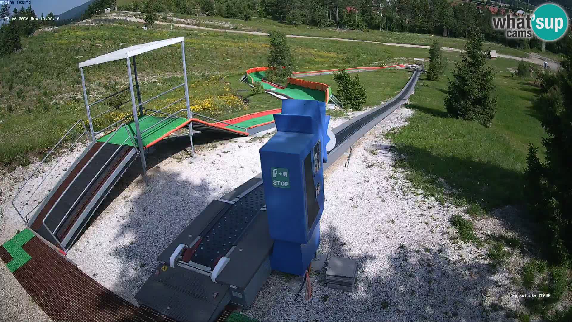 Live webcam Fužine toboggan run – Croatia