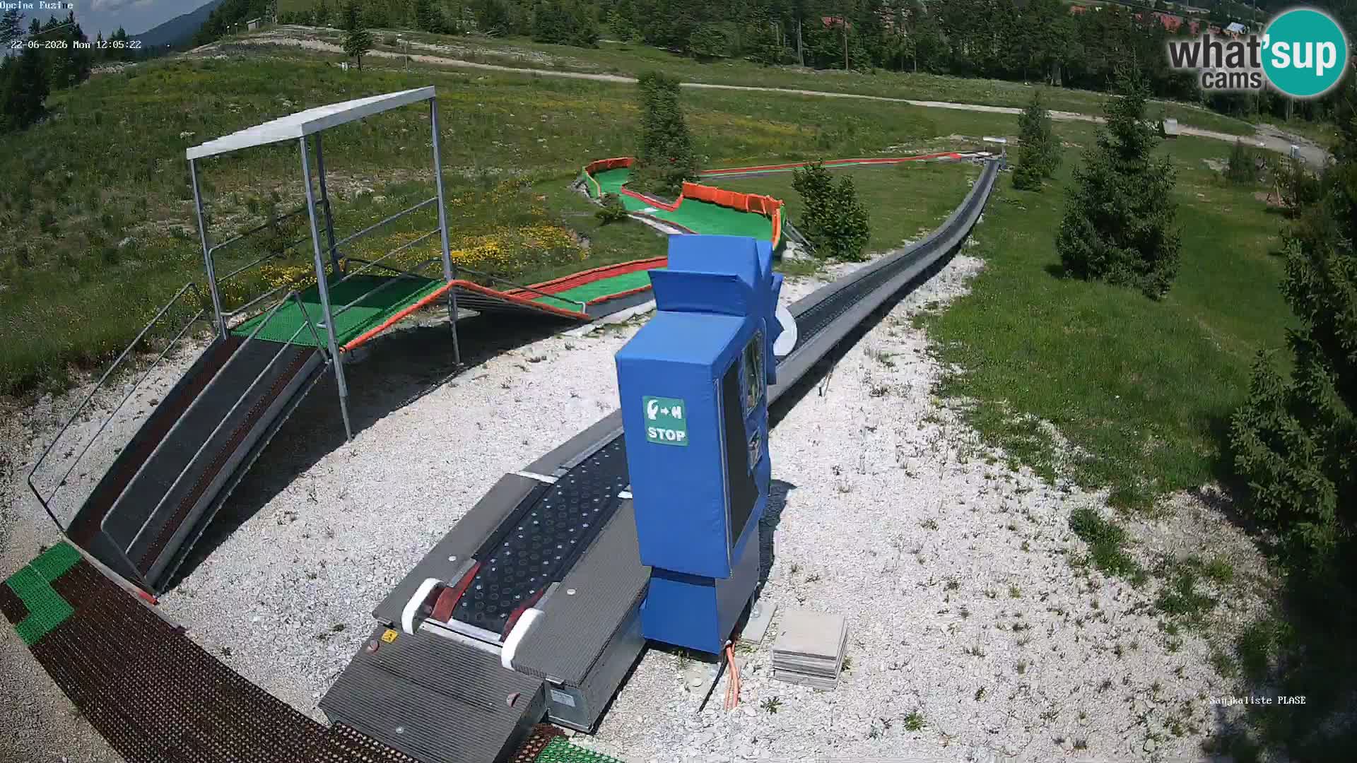 Webcam en direct Piste de luge de Fužine – Croatie