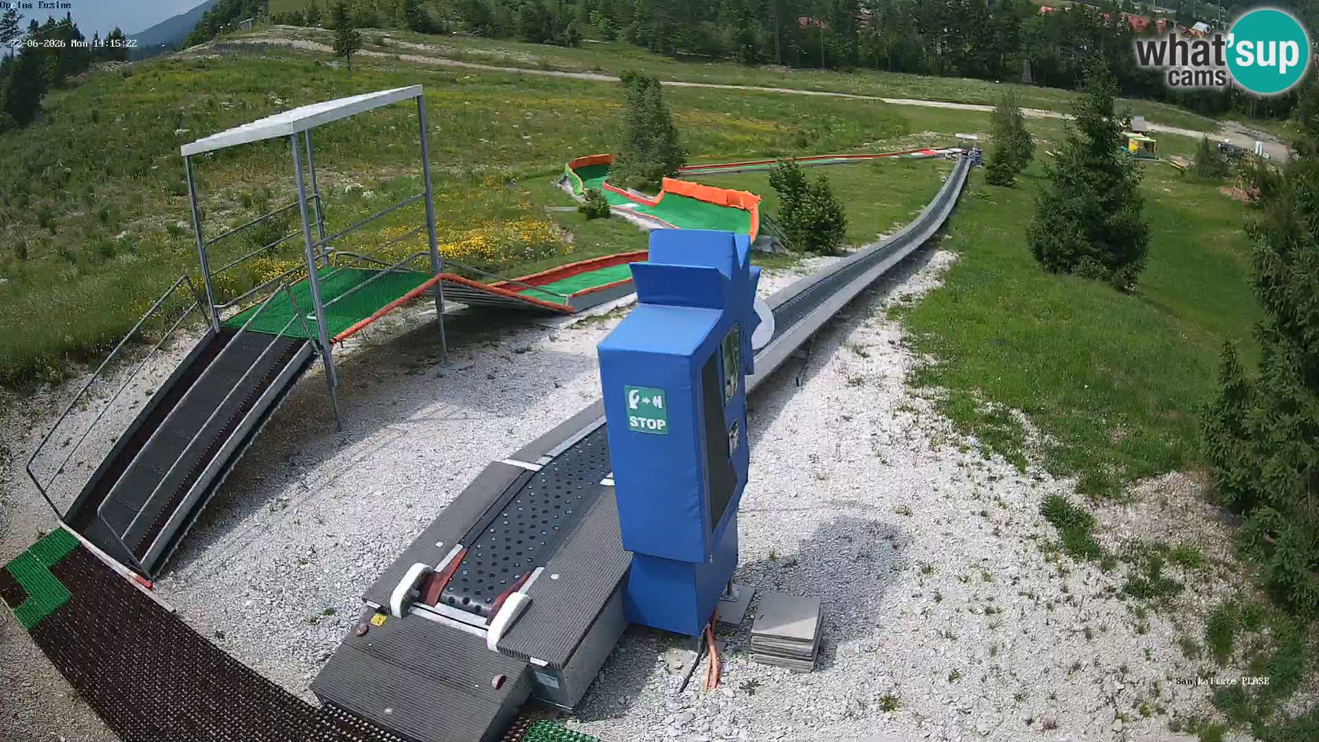 Live webcam Pista da slittino Fužine – Croazia