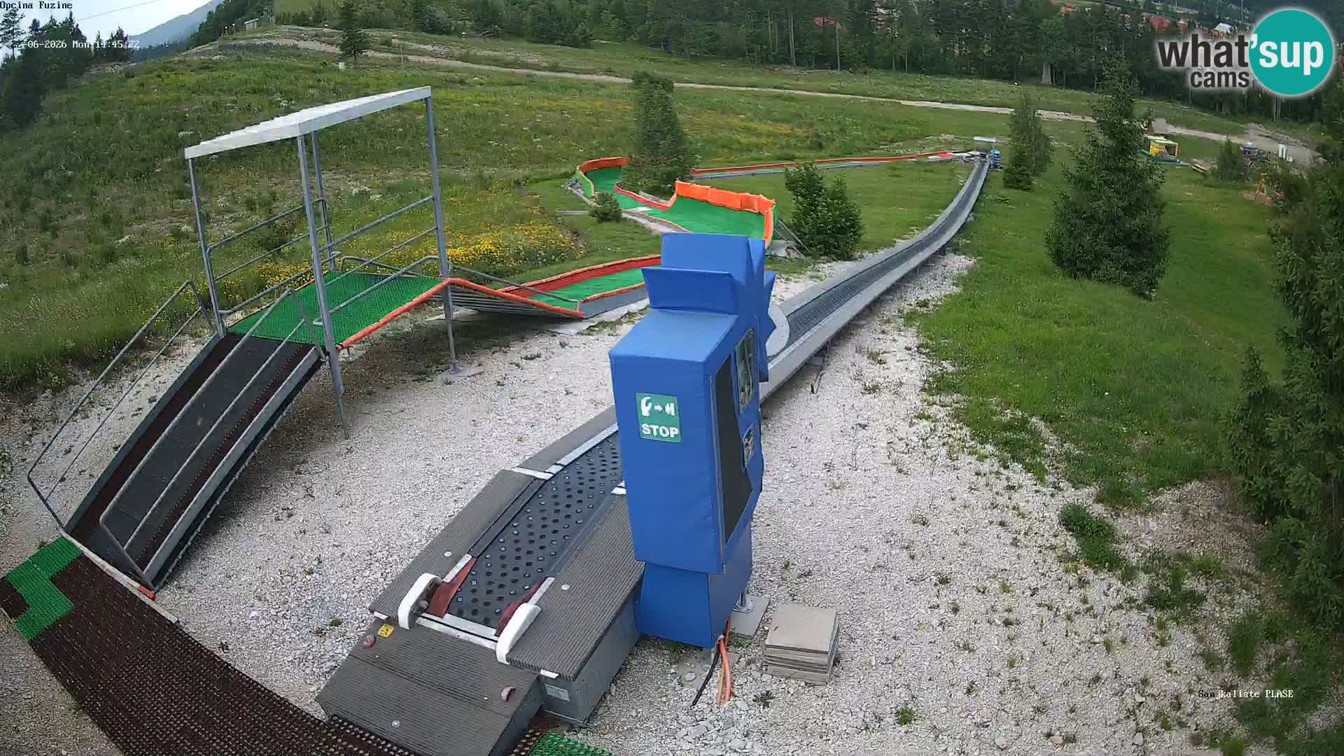 Live webcam Fužine toboggan run – Croatia