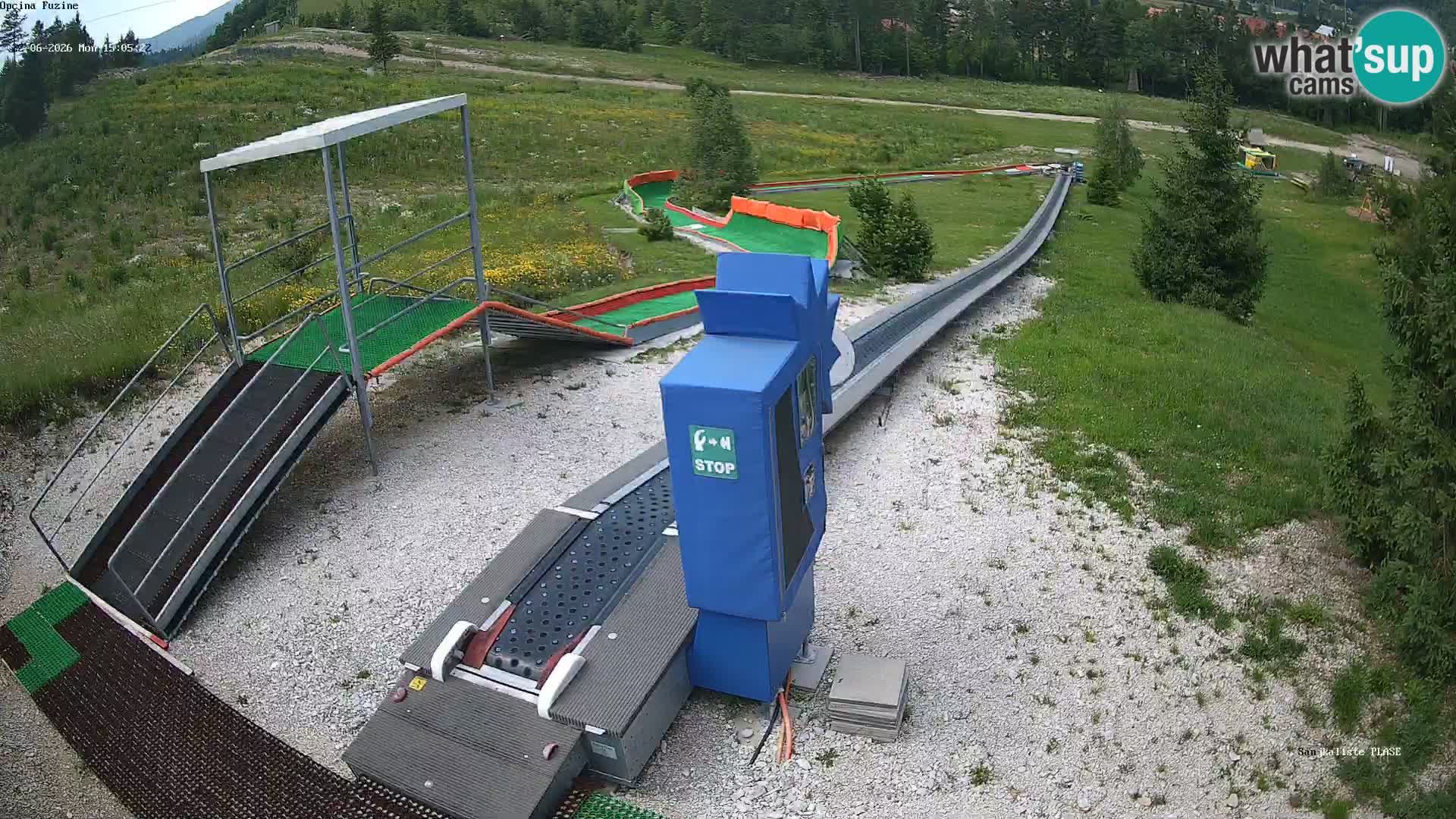 Live webcam Fužine toboggan run – Croatia