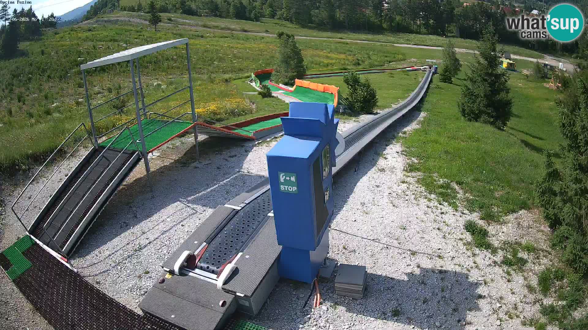 Live webcam Fužine toboggan run – Croatia