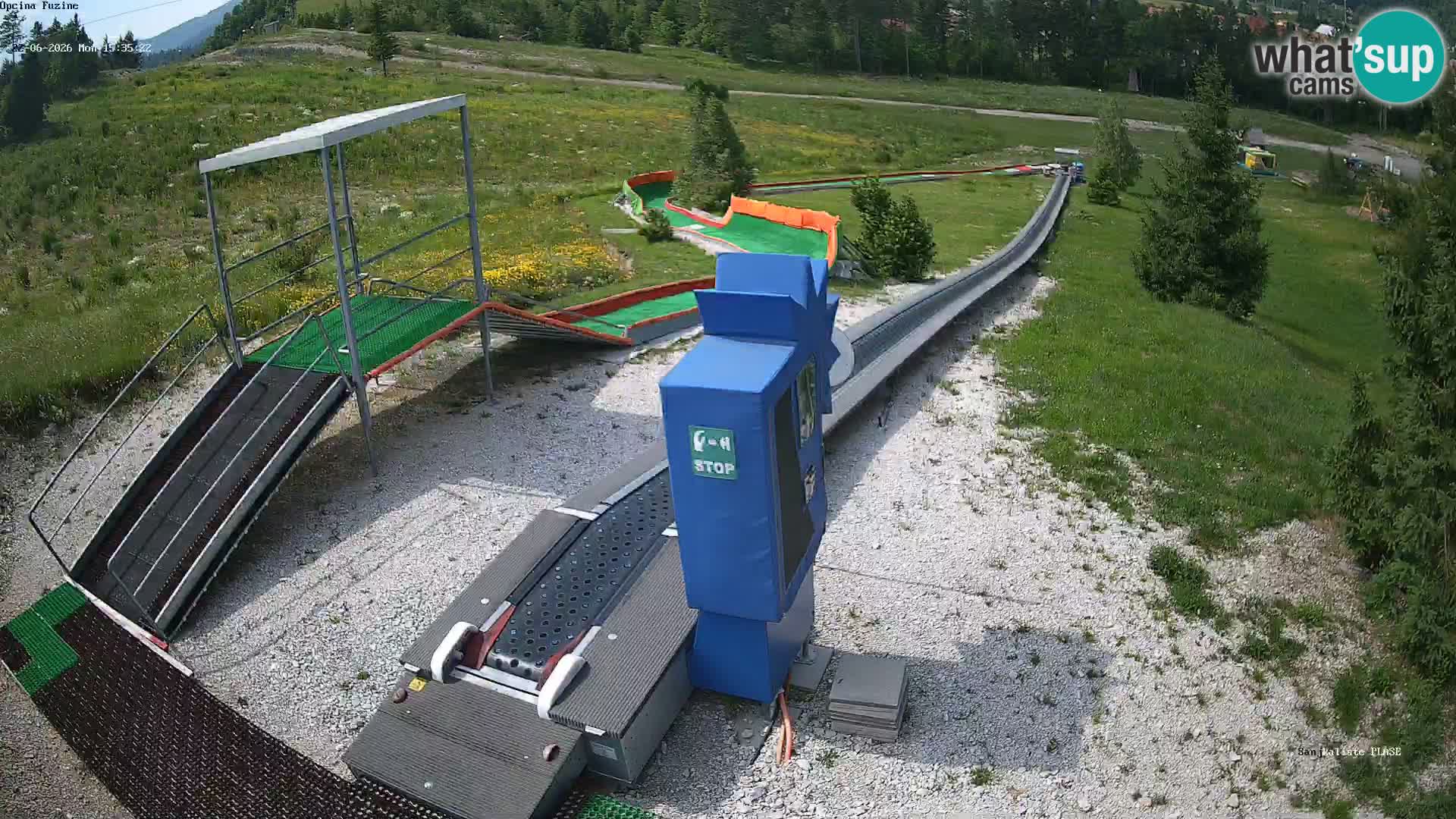 Live webcam Pista da slittino Fužine – Croazia