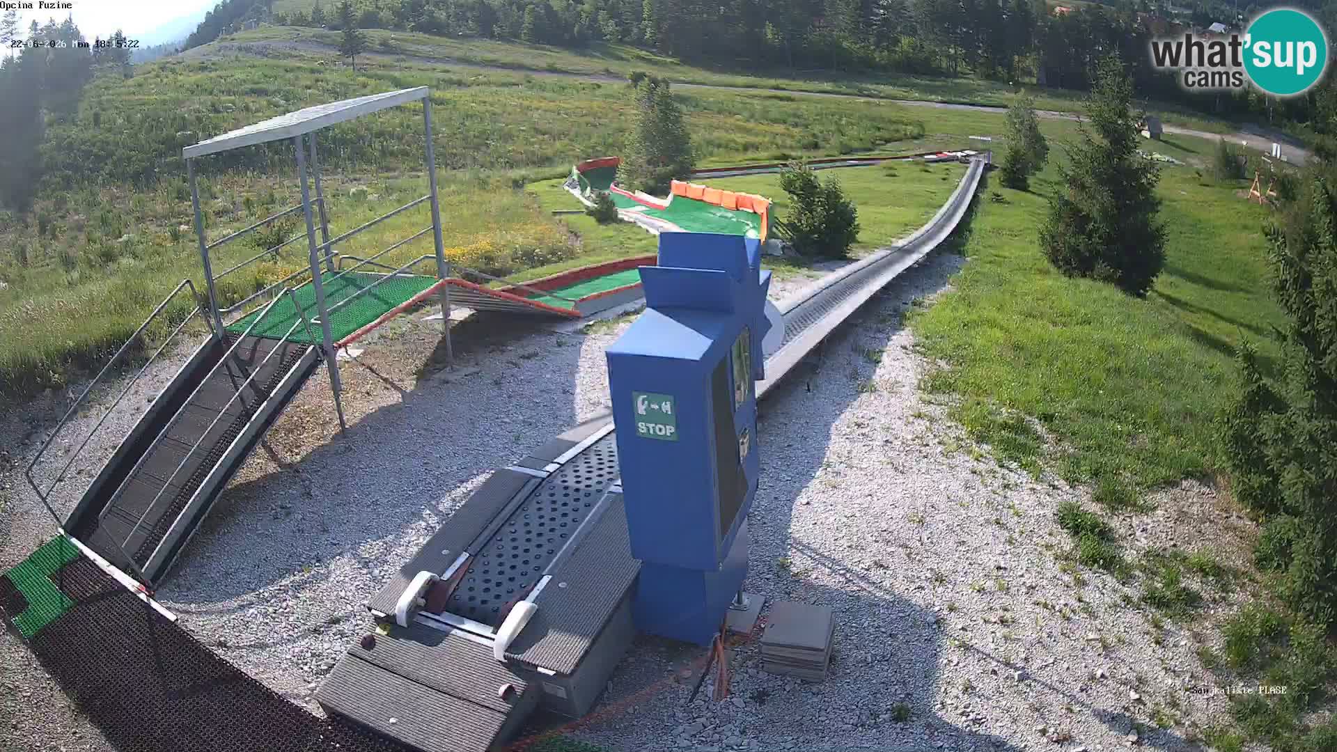 Live webcam Fužine toboggan run – Croatia