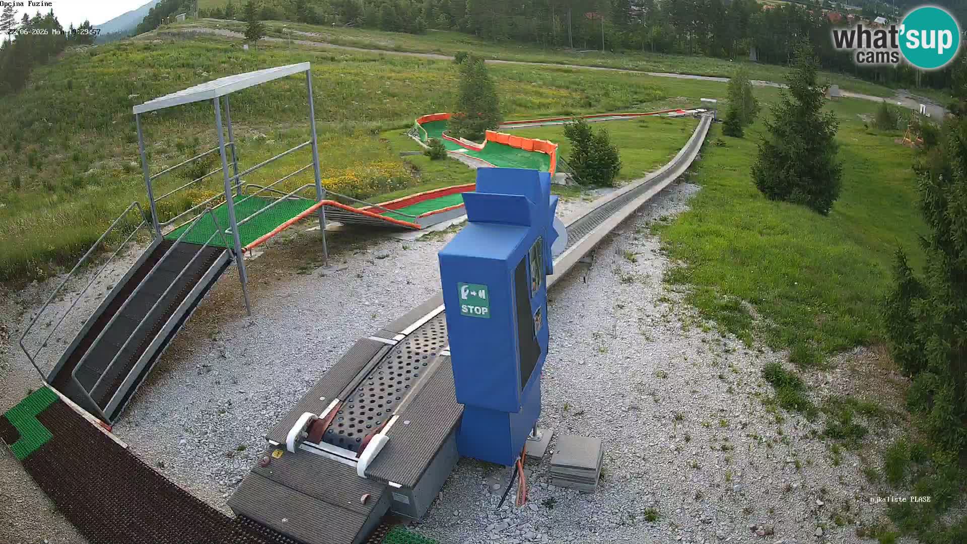 Live webcam Pista da slittino Fužine – Croazia