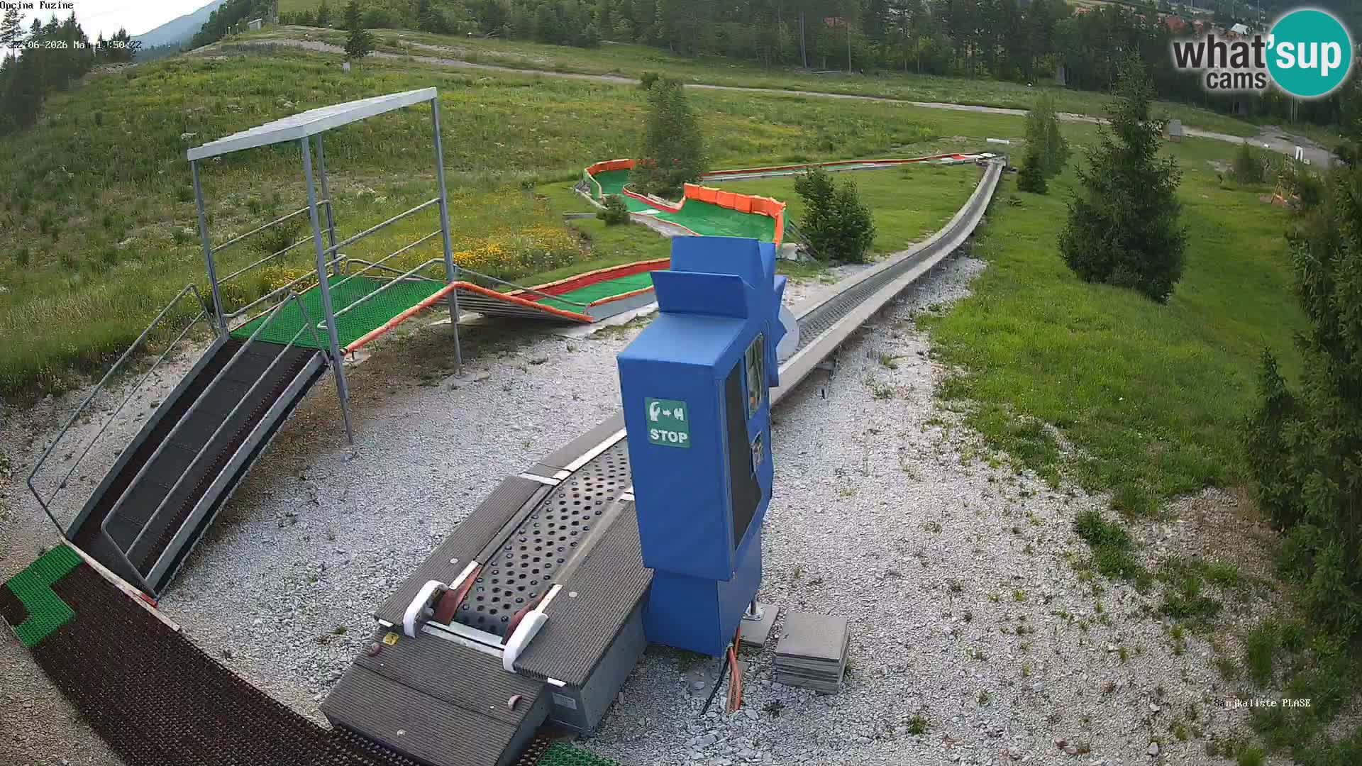 Live webcam Pista da slittino Fužine – Croazia