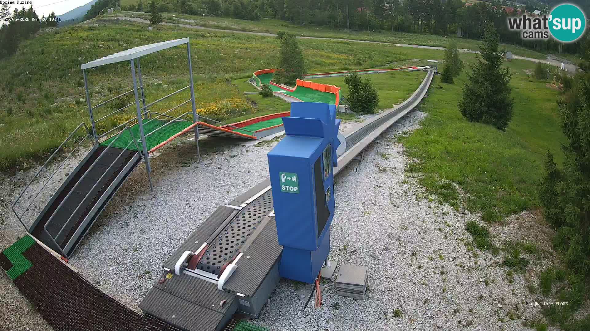 Webcam en direct Piste de luge de Fužine – Croatie