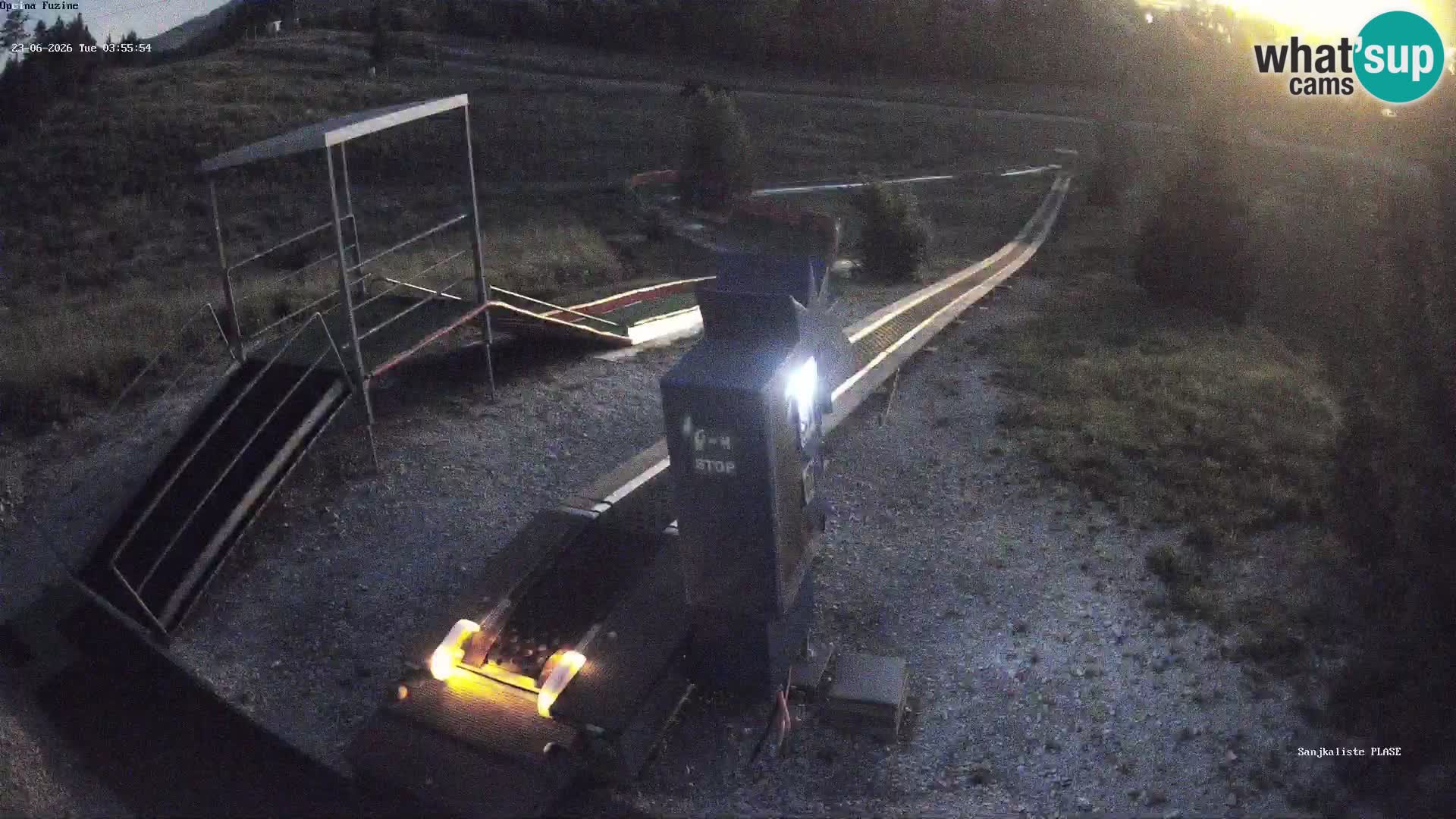 Live webcam Pista da slittino Fužine – Croazia