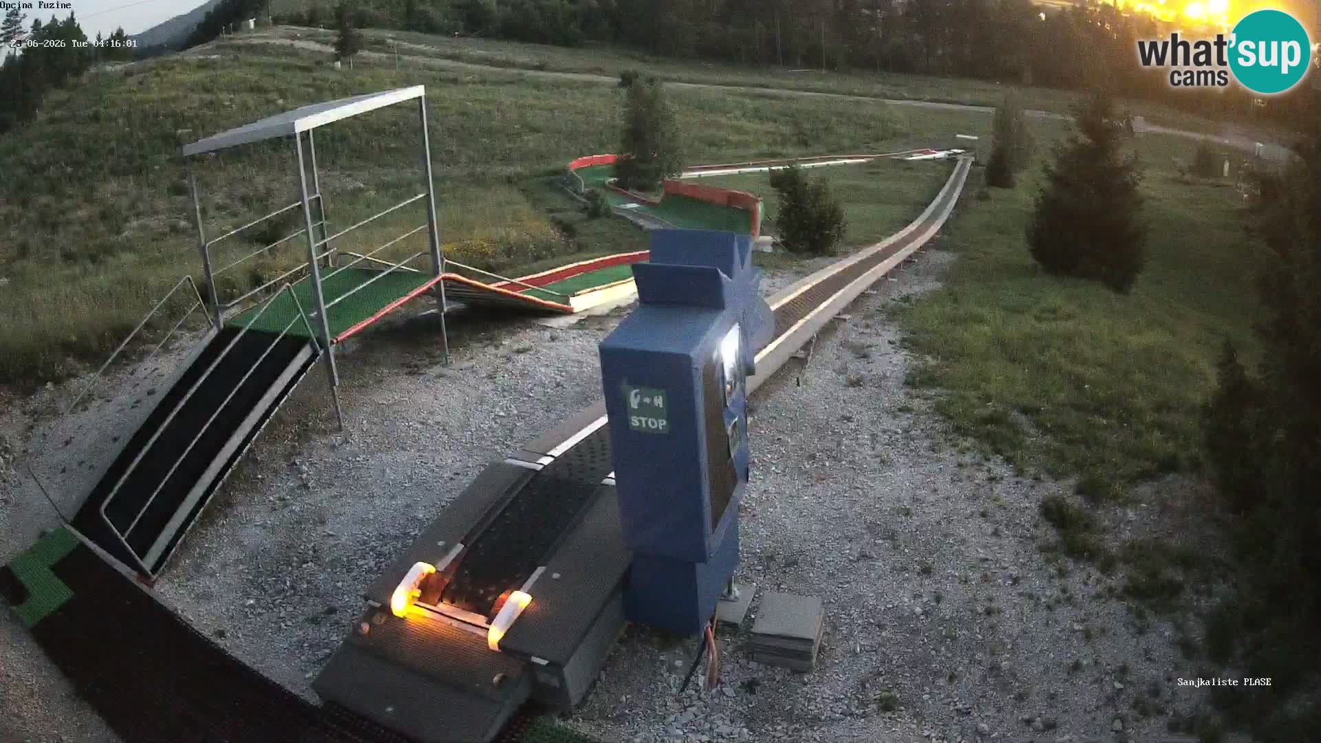 Webcam en direct Piste de luge de Fužine – Croatie