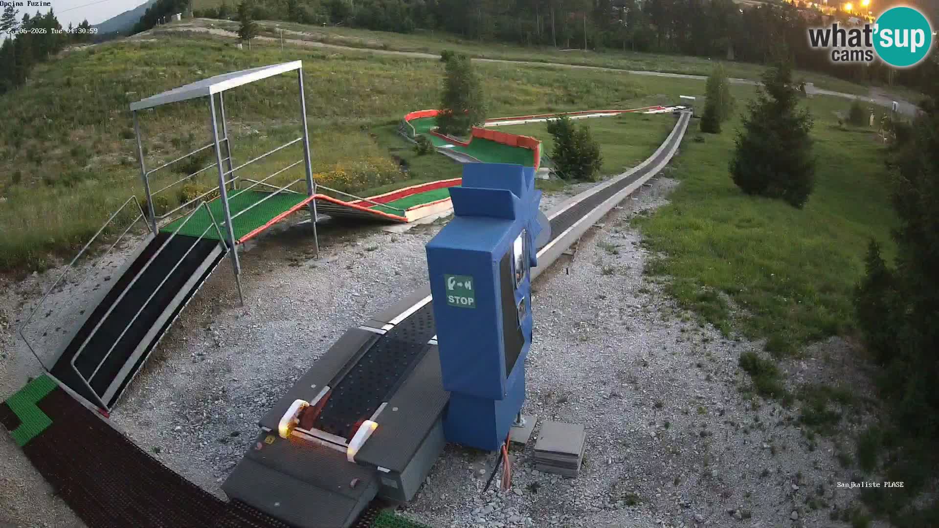 Webcam en direct Piste de luge de Fužine – Croatie
