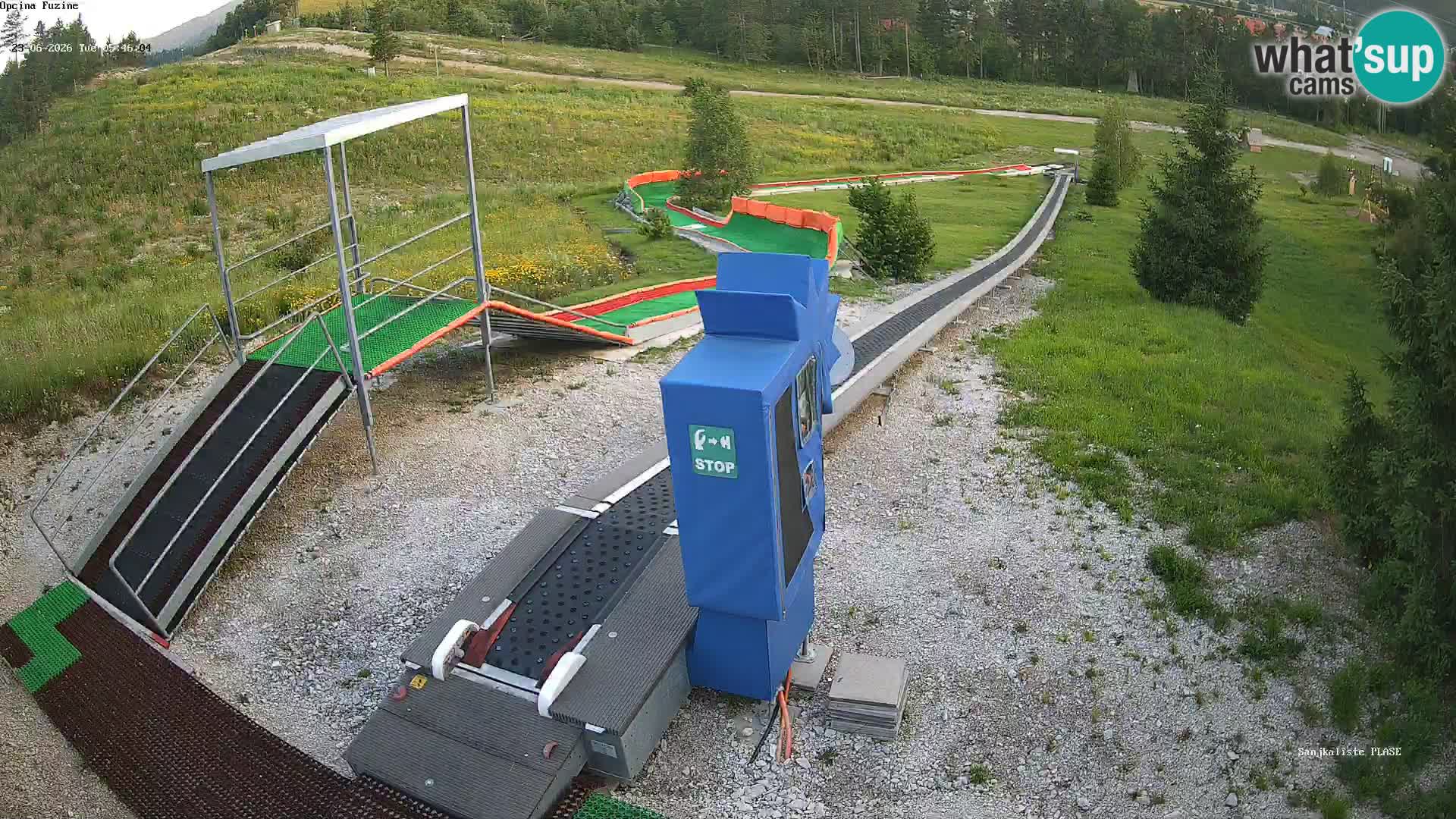 Live webcam Pista da slittino Fužine – Croazia