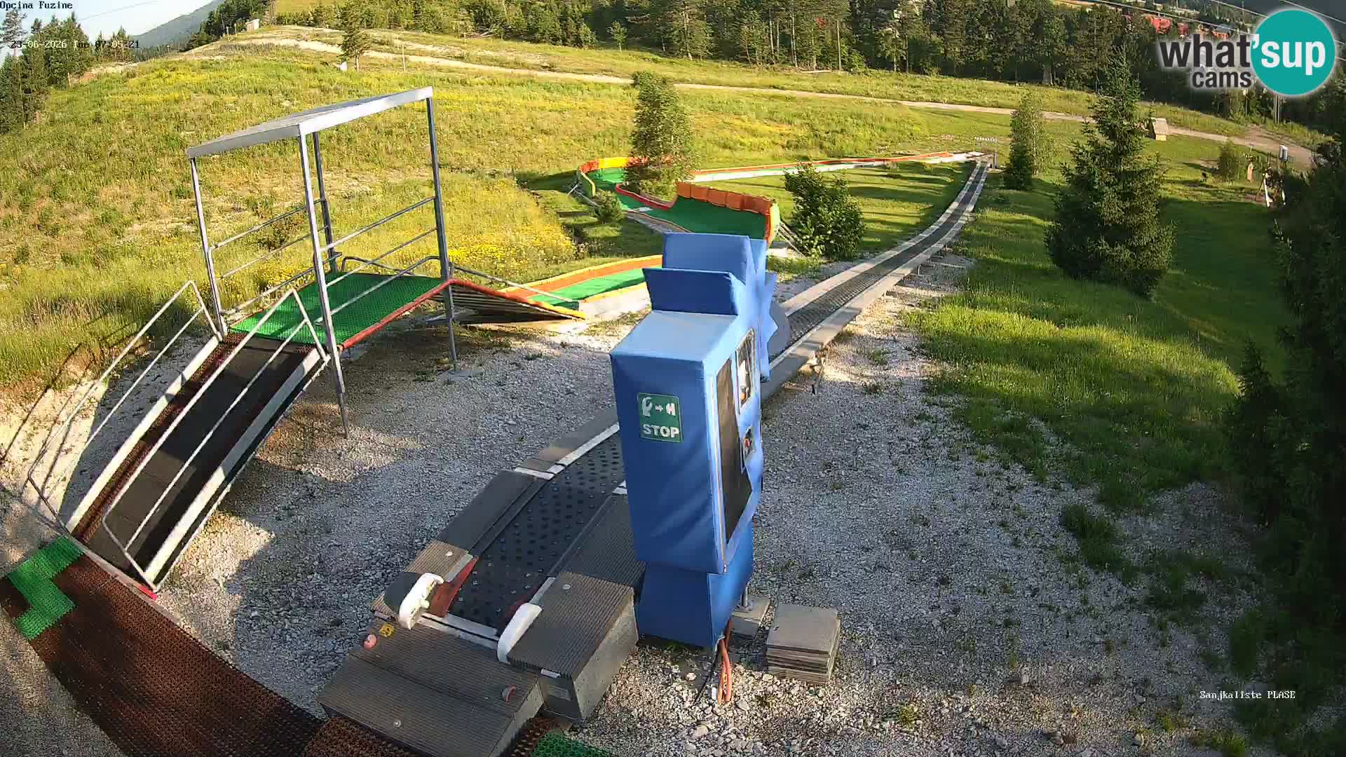 Webcam en direct Piste de luge de Fužine – Croatie