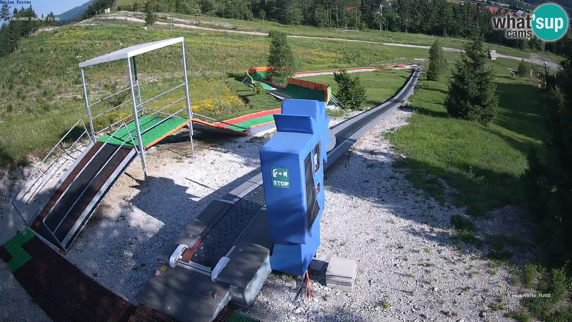 Live webcam Pista da slittino Fužine – Croazia