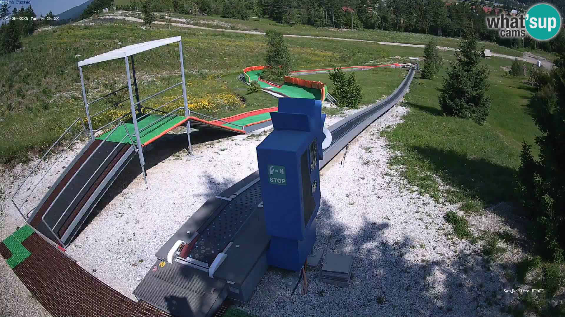 Webcam en vivo Pista de trineo Fužine – Croacia