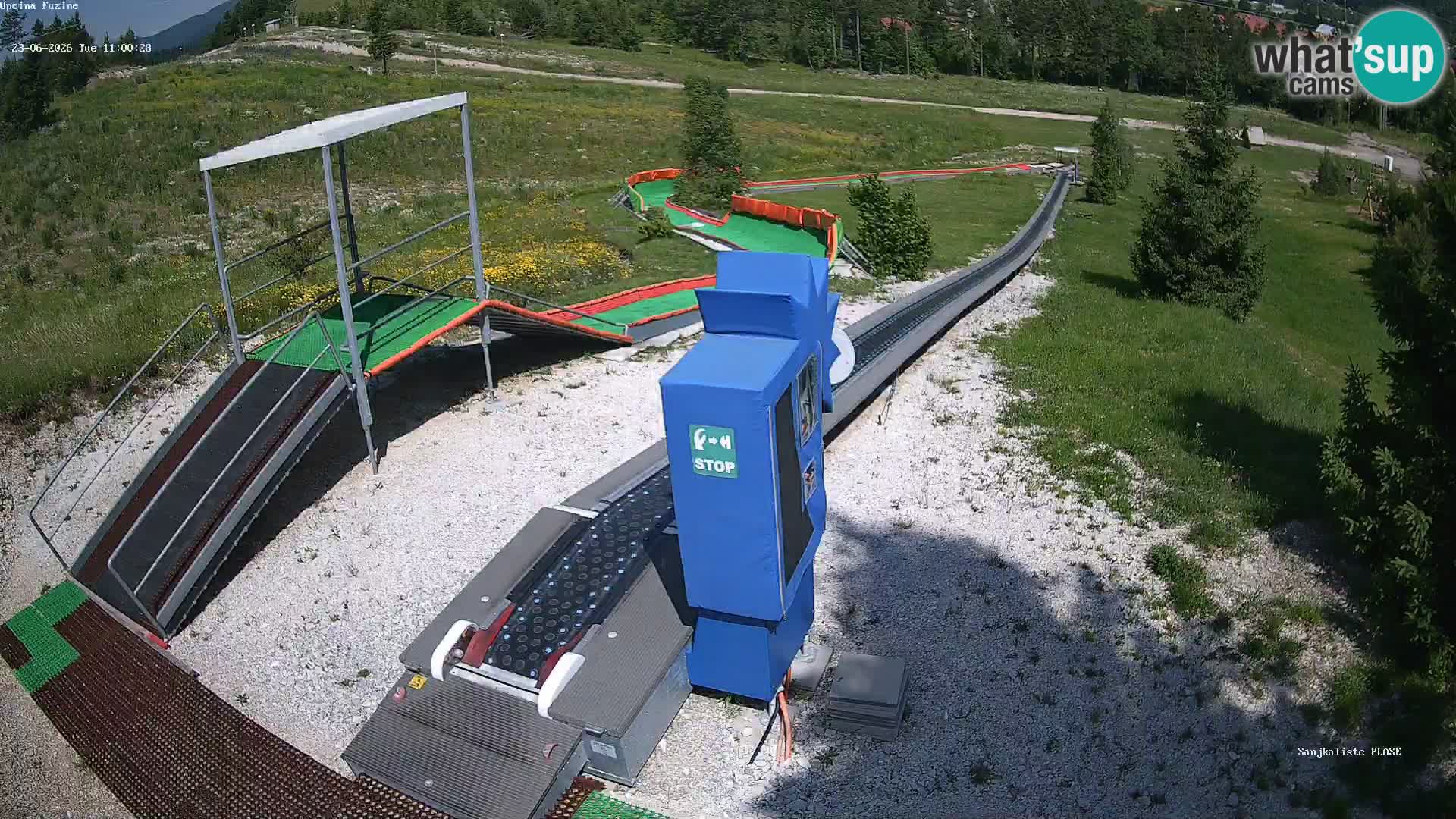 Live webcam Fužine toboggan run – Croatia