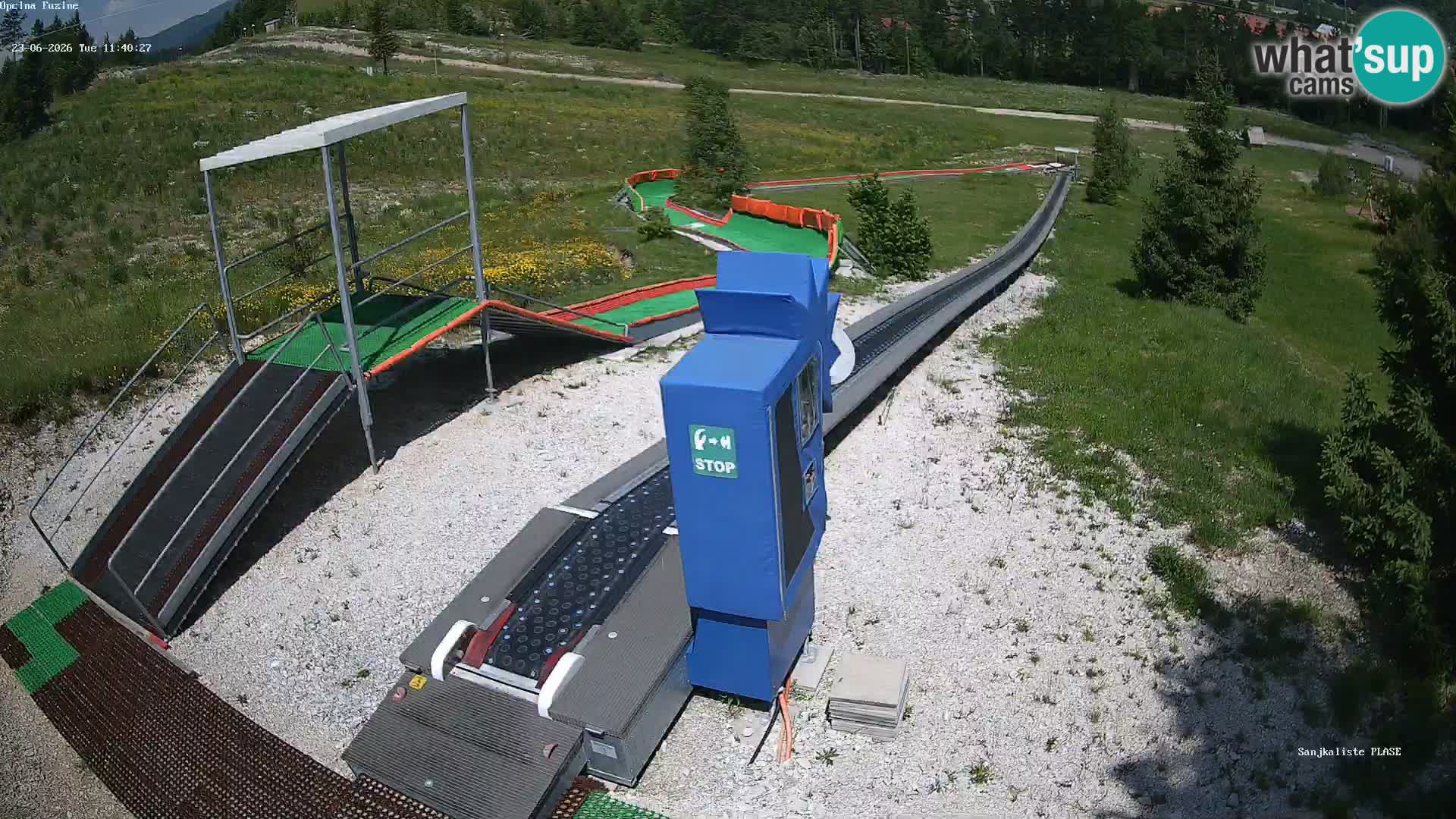 Webcam en direct Piste de luge de Fužine – Croatie