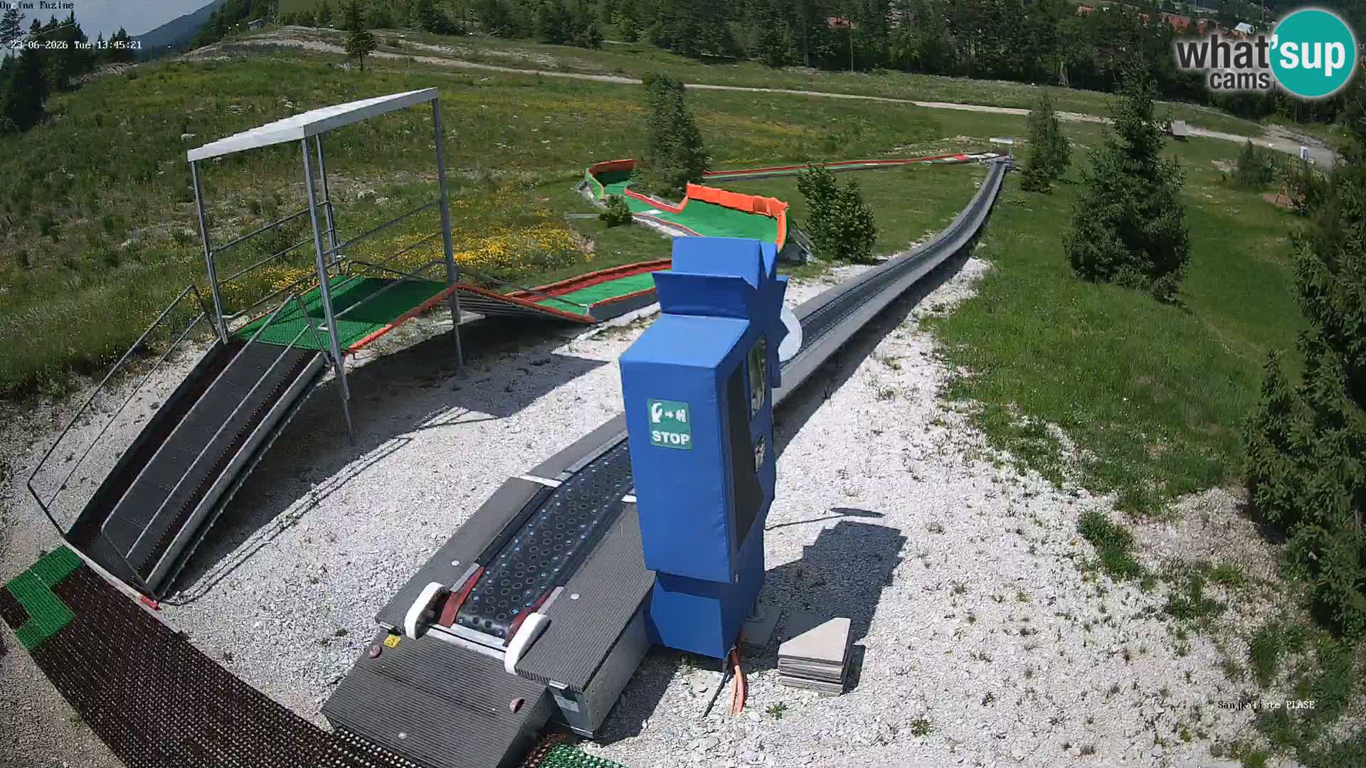 Live webcam Pista da slittino Fužine – Croazia